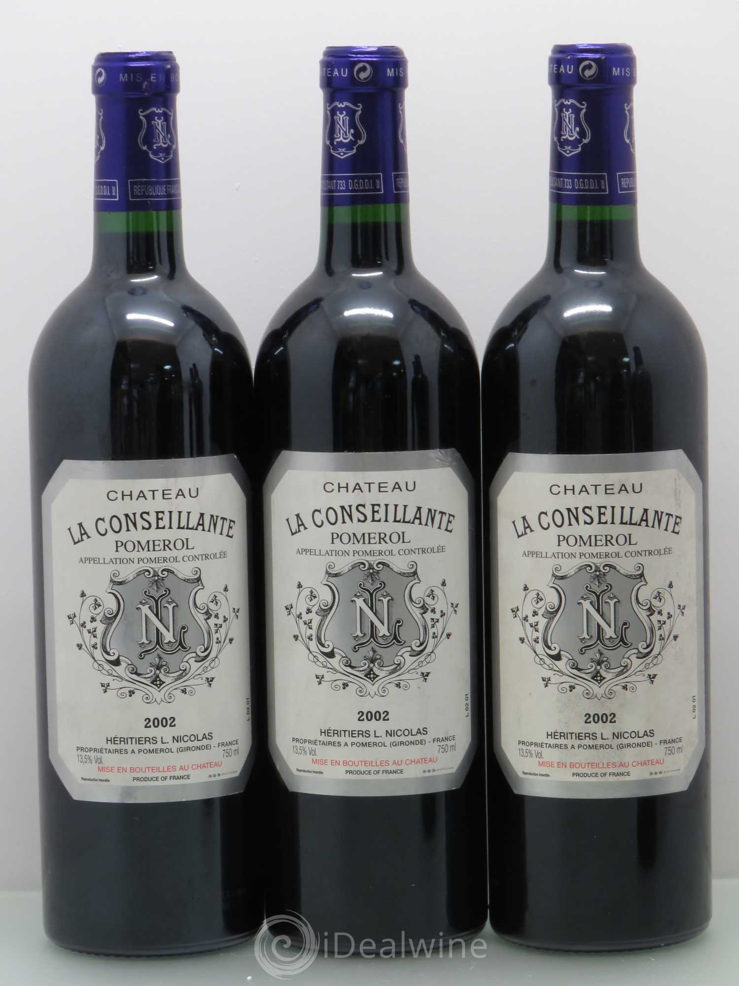 Château la Conseillante 2002 - Lot de 5 bouteilles - 1