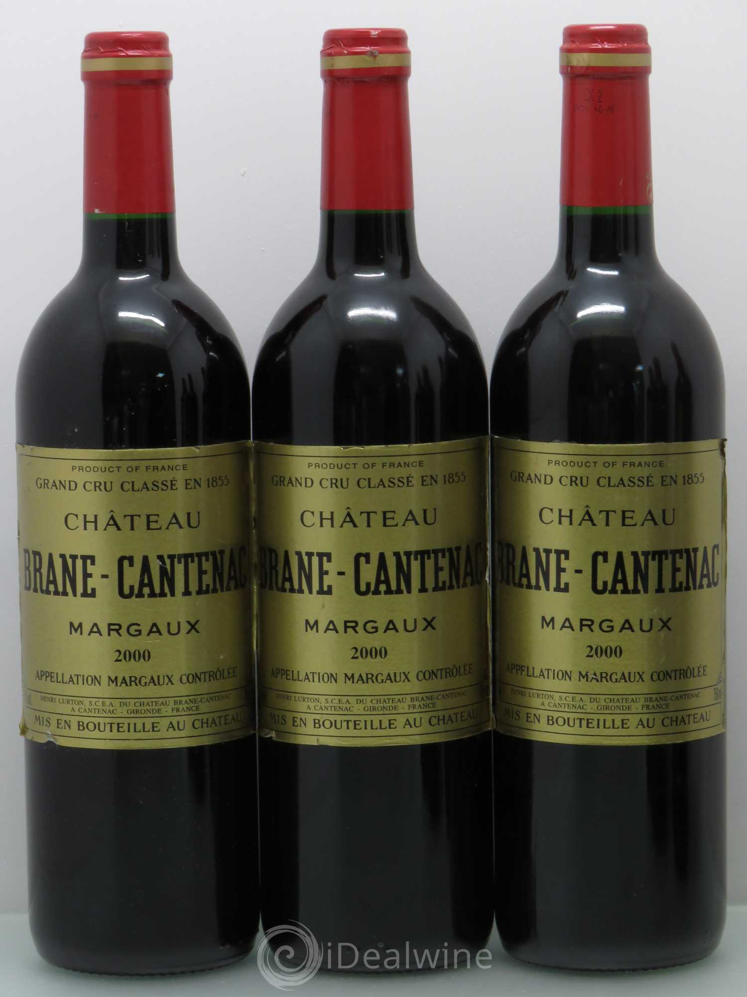 Château Brane Cantenac 2ème Grand Cru Classé 2000 - Lot de 6 bouteilles - 1