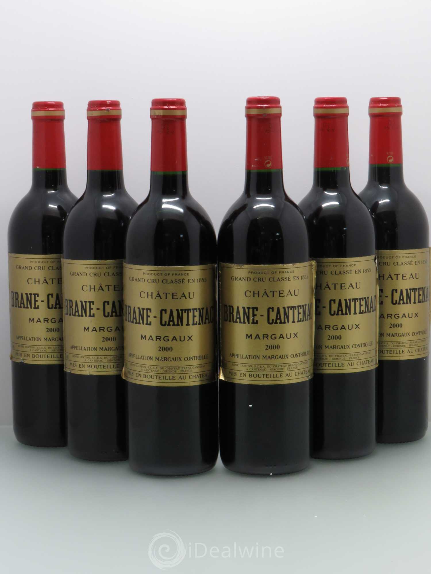 Château Brane Cantenac 2ème Grand Cru Classé 2000 - Lot de 6 bouteilles - 0
