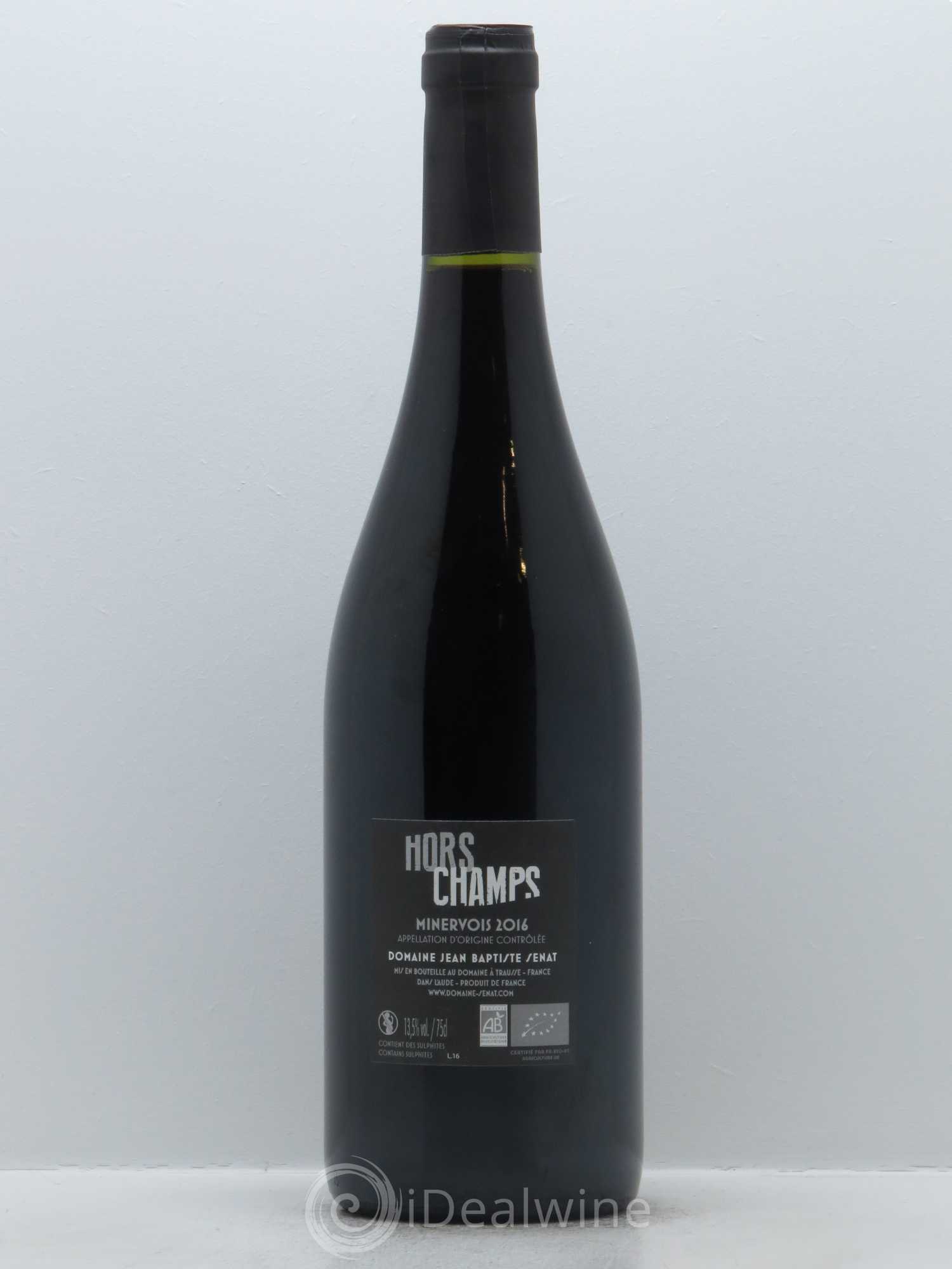 Minervois Hors Champs Jean-Baptiste Sénat 2016 - Lot de 1 bouteille - 1