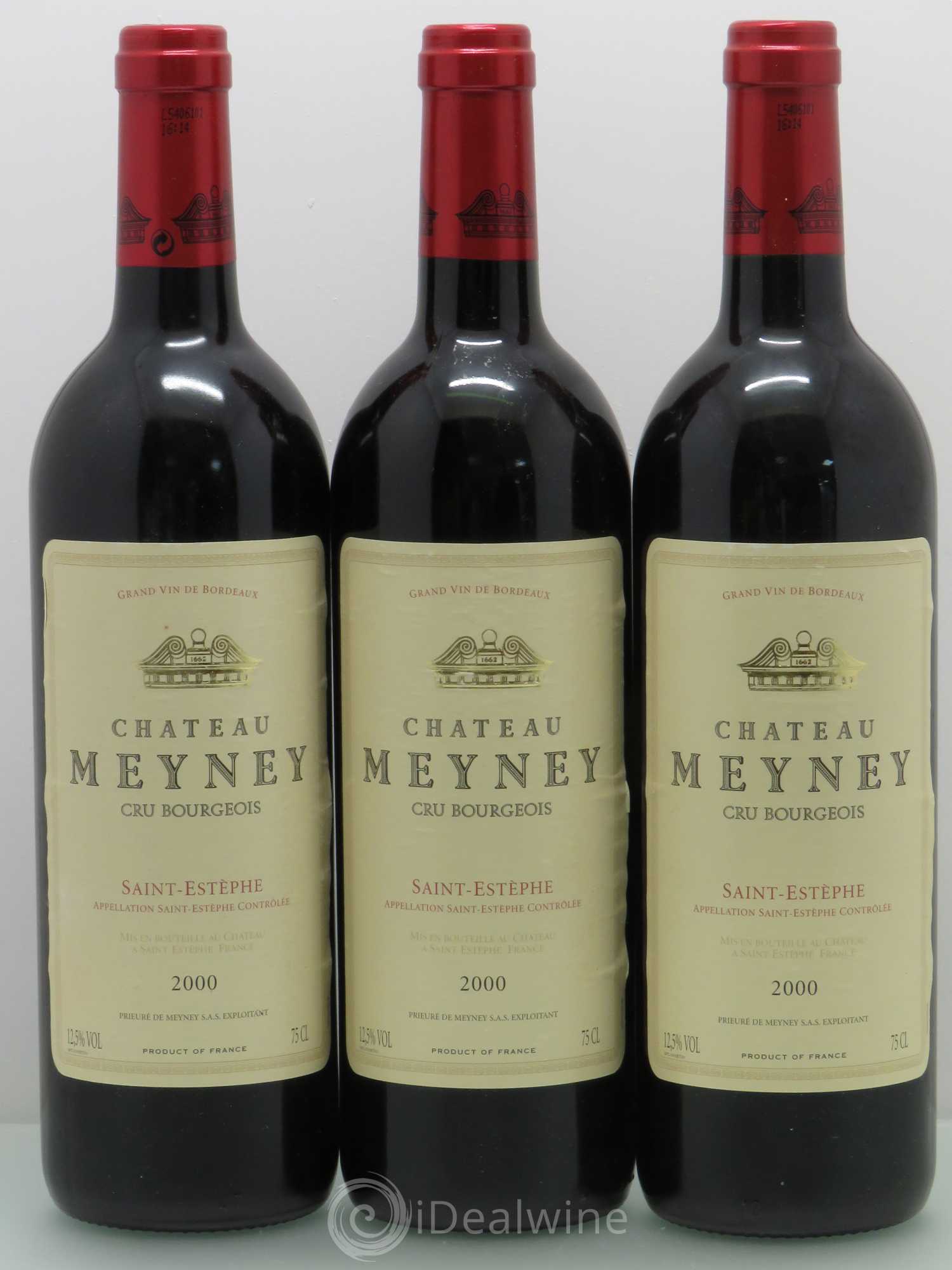 Château Meyney 2000 - Lot de 3 bouteilles - 0