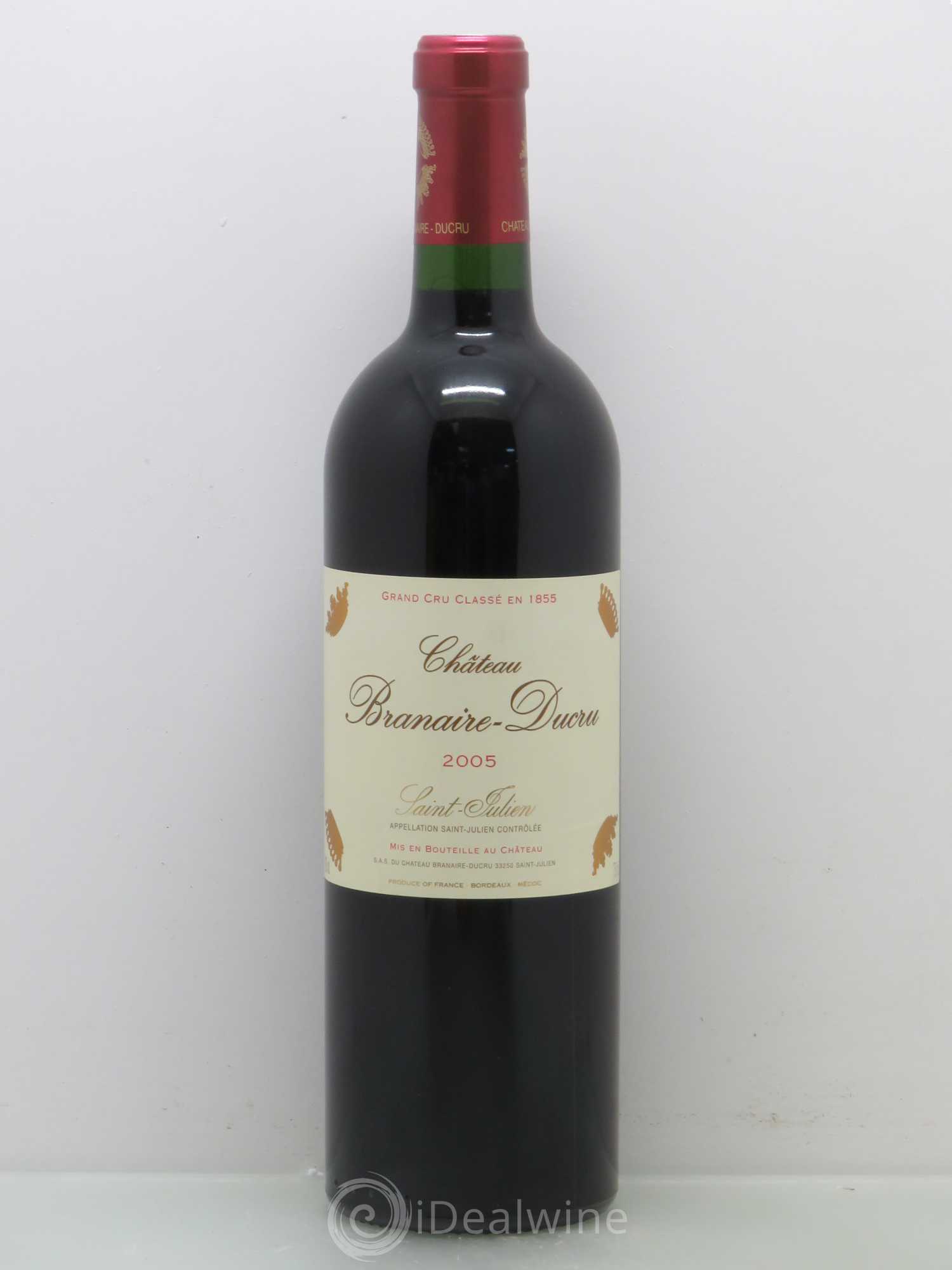 Château Branaire Ducru 4ème Grand Cru Classé 2005 - Lot de 1 bouteille - 0
