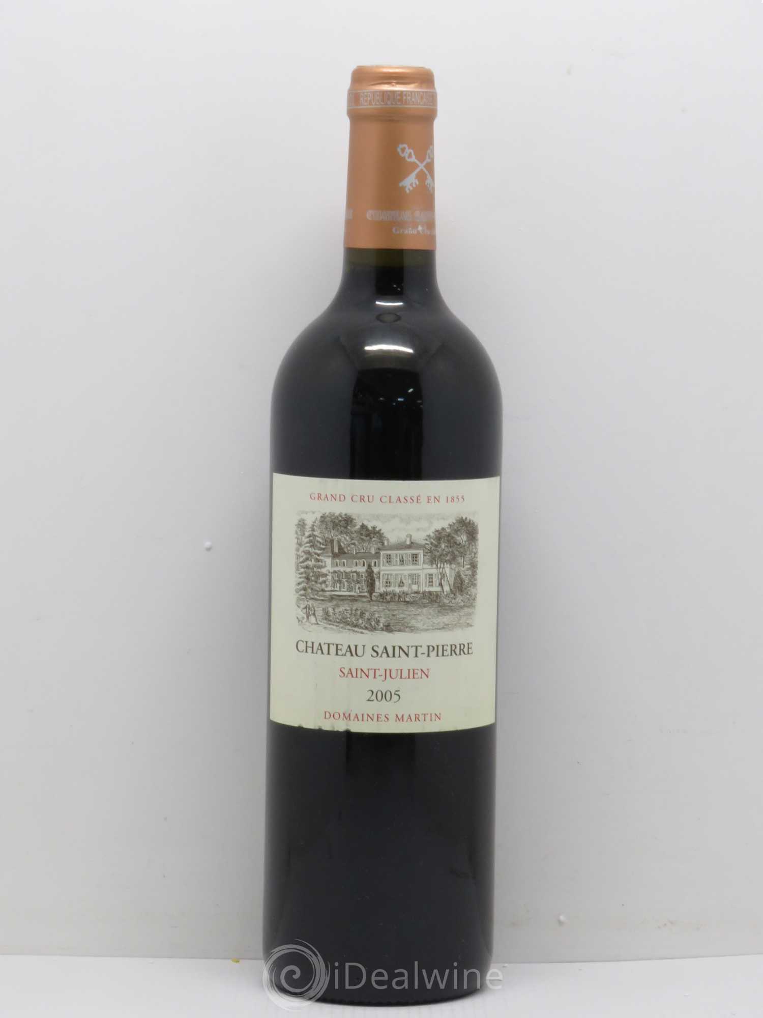 Château Saint-Pierre 4ème Grand Cru Classé 2005 - Lot de 1 bouteille - 0