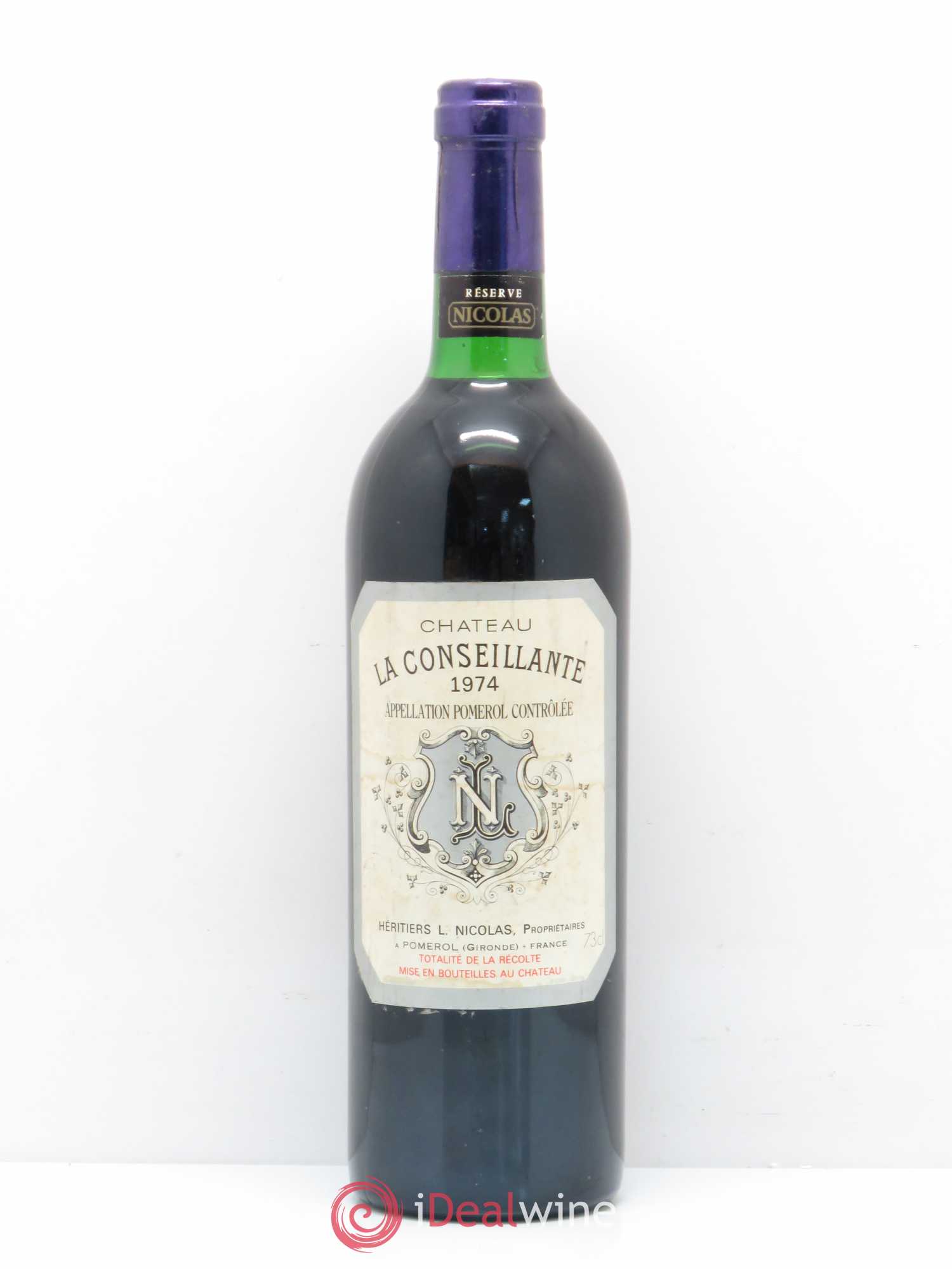 Château la Conseillante 1974 - Lot de 1 bouteille - 0