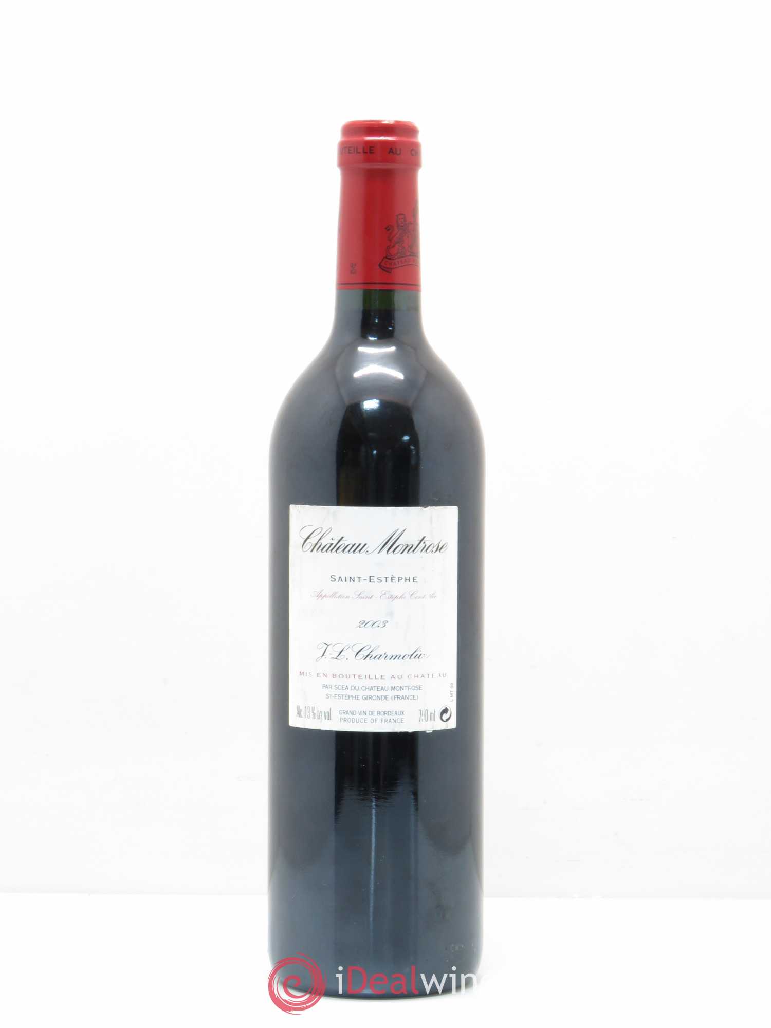 Château Montrose 2ème Grand Cru Classé 2003 - Lot de 1 bouteille - 1