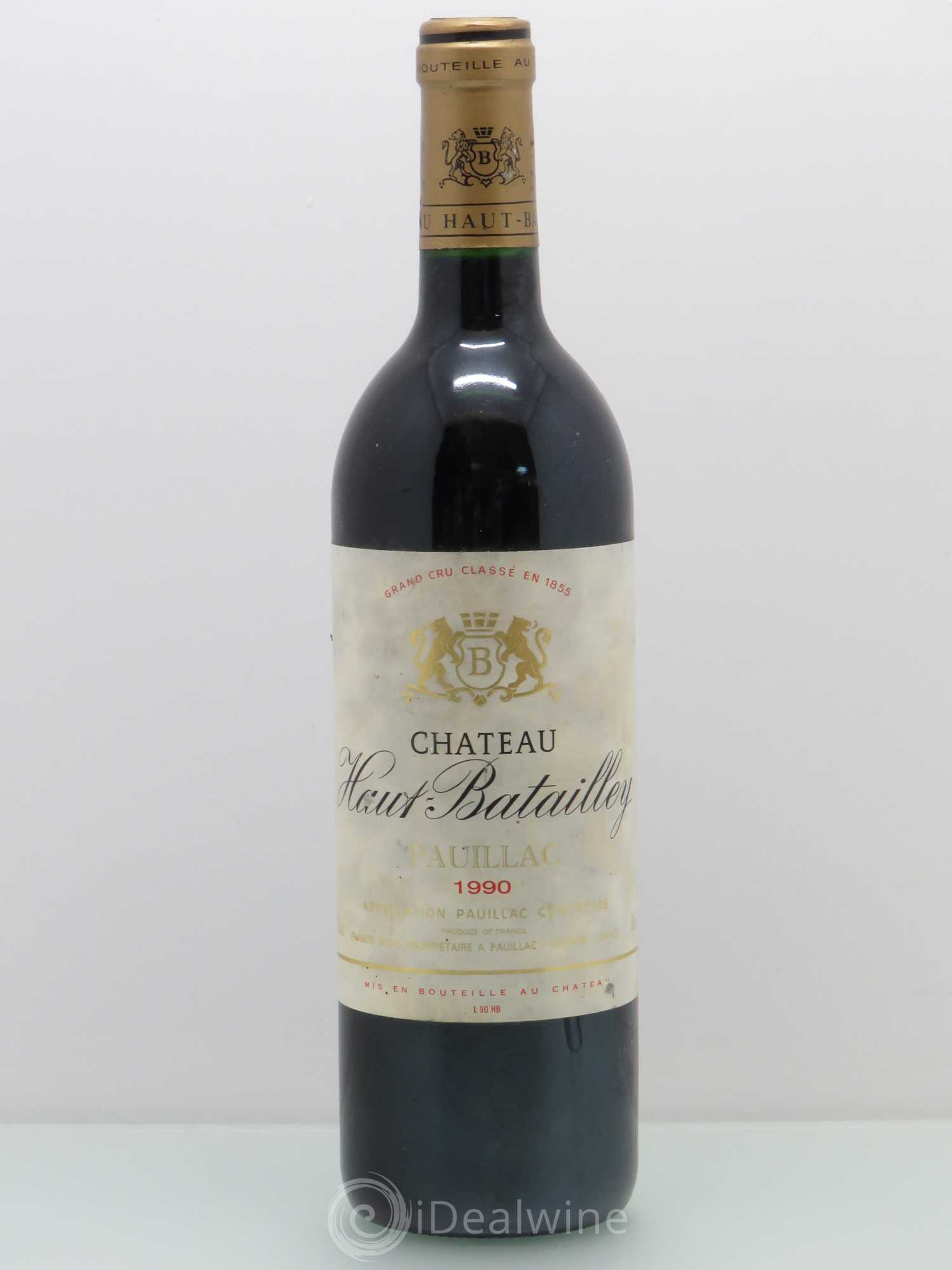 Château Haut Batailley 5ème Grand Cru Classé 1990 - Lot de 1 bouteille - 0