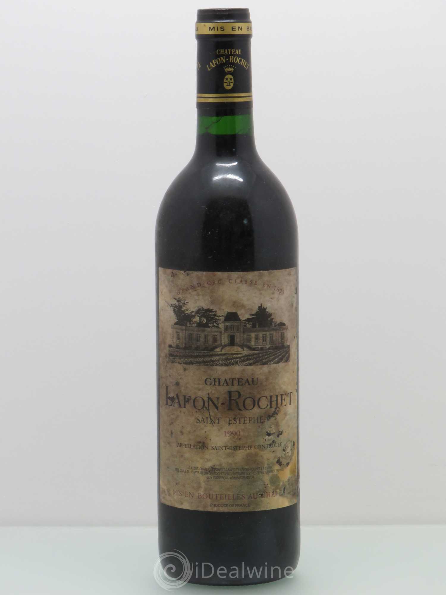 Château Lafon Rochet 4ème Grand Cru Classé 1990 - Lot de 1 bouteille - 0