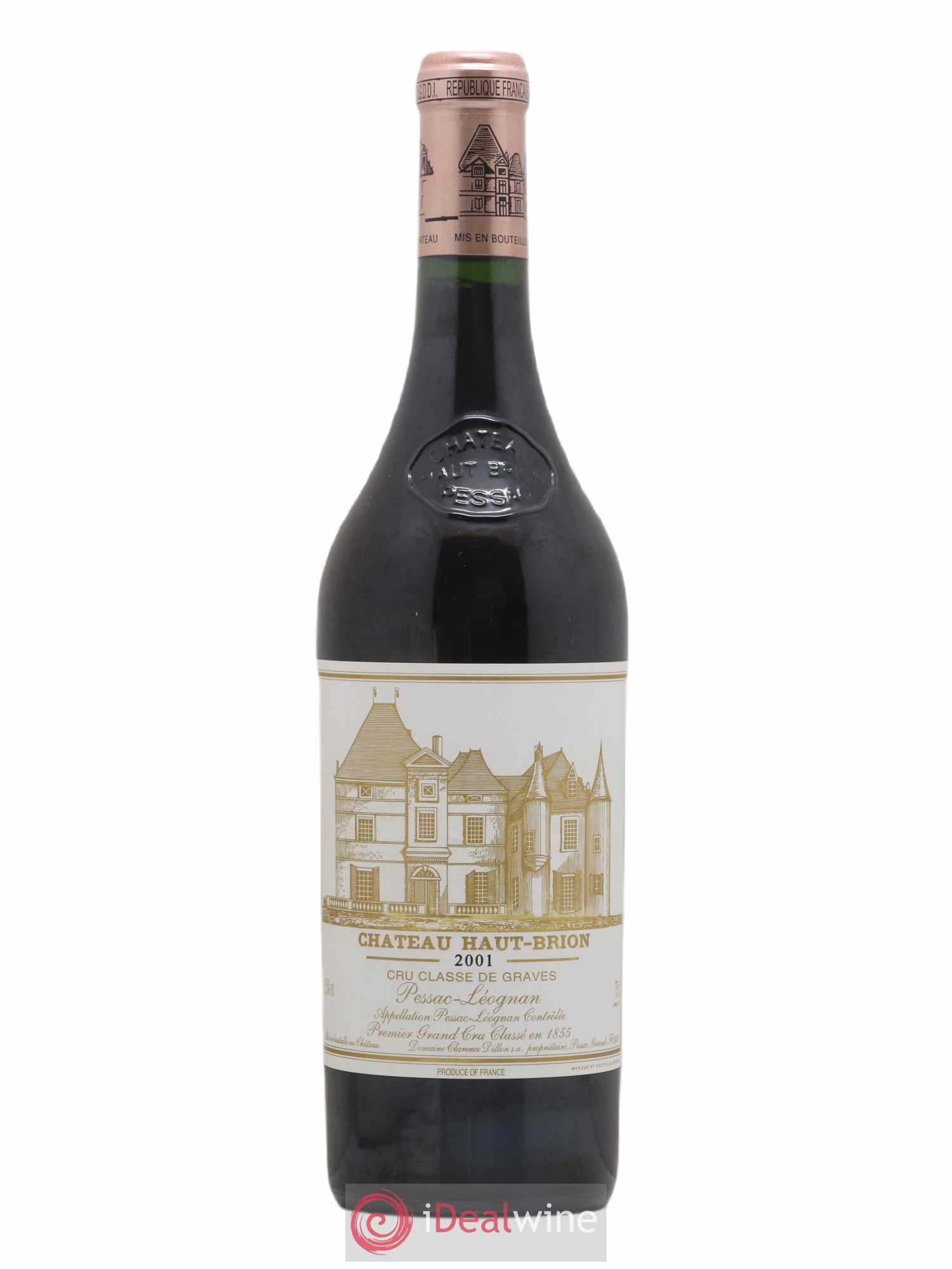 Château Haut Brion 1er Grand Cru Classé 2001 - Lot de 1 bouteille - 0