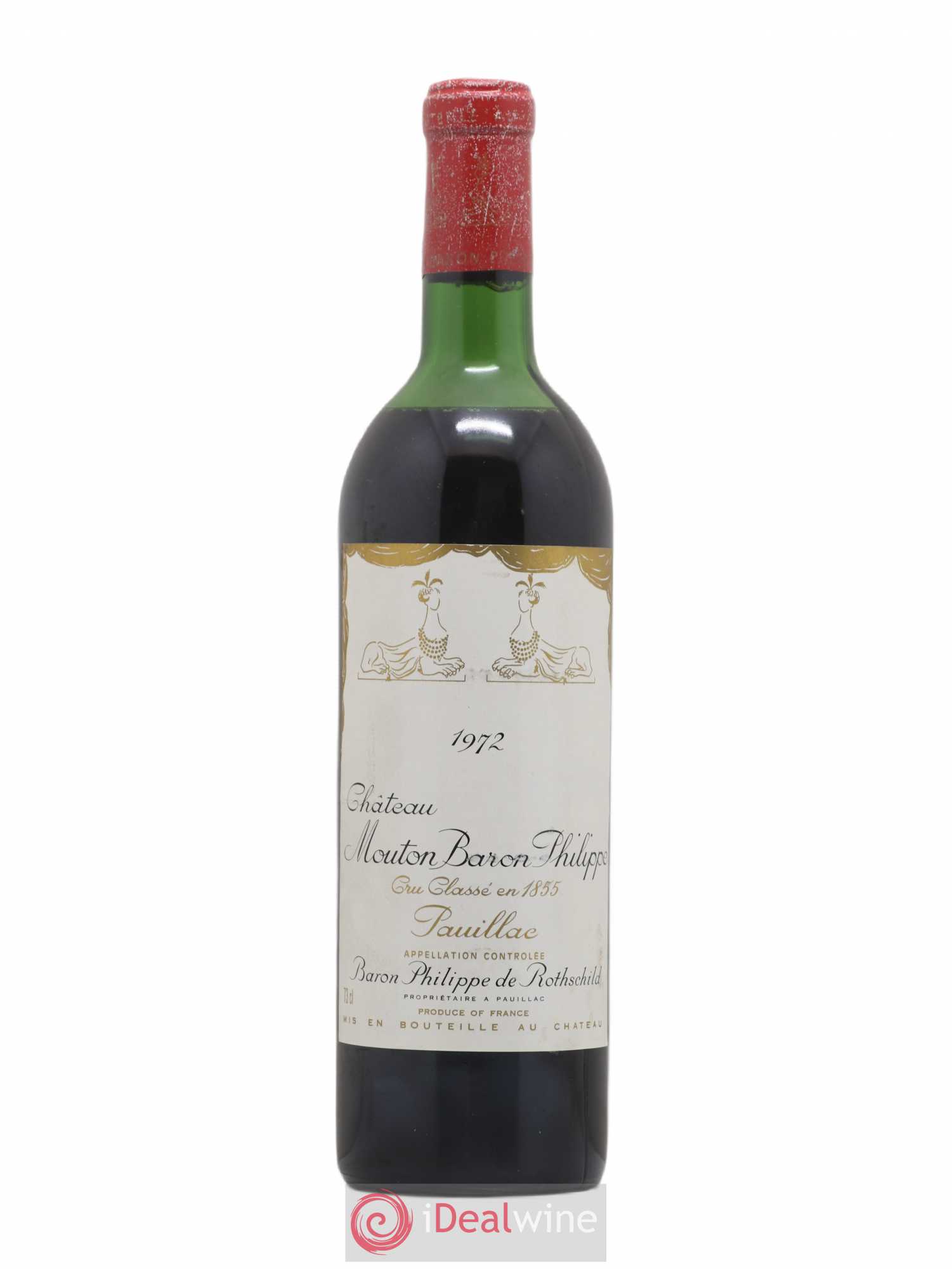 Château d' Armailhac - Mouton Baron(ne) Philippe 5ème Grand Cru Classé 1972 - Lotto di 1 bottiglia - 0