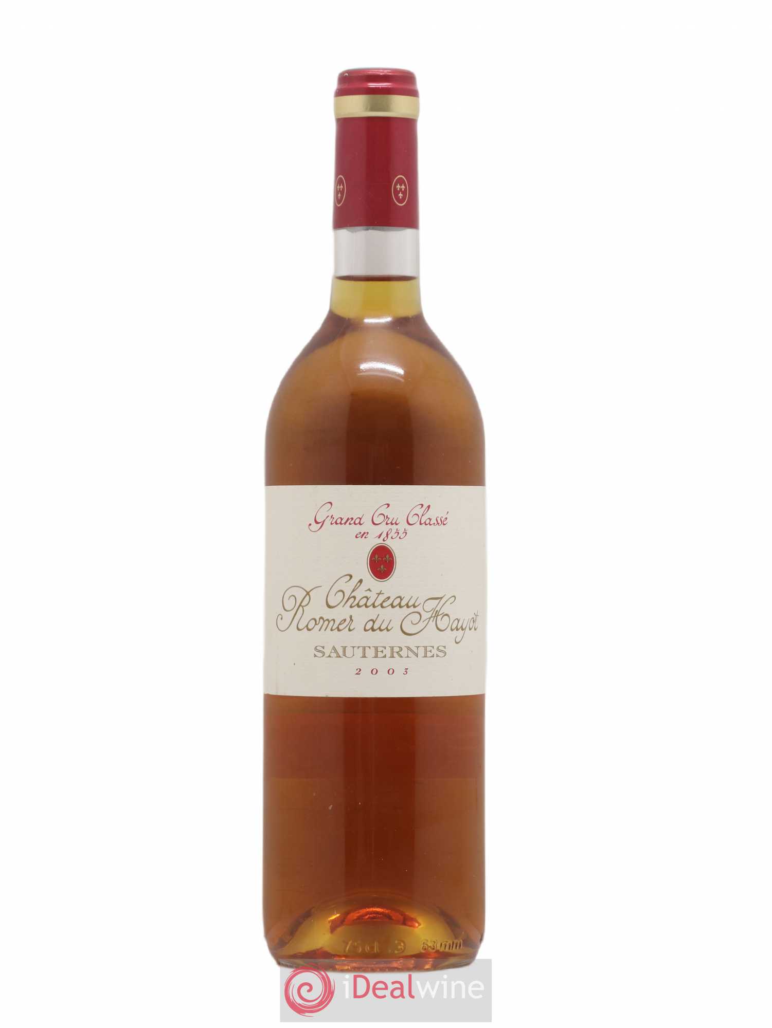 Château Romer du Hayot 2ème Grand Cru Classé 2003 - Posten von 1 Flasche - 0