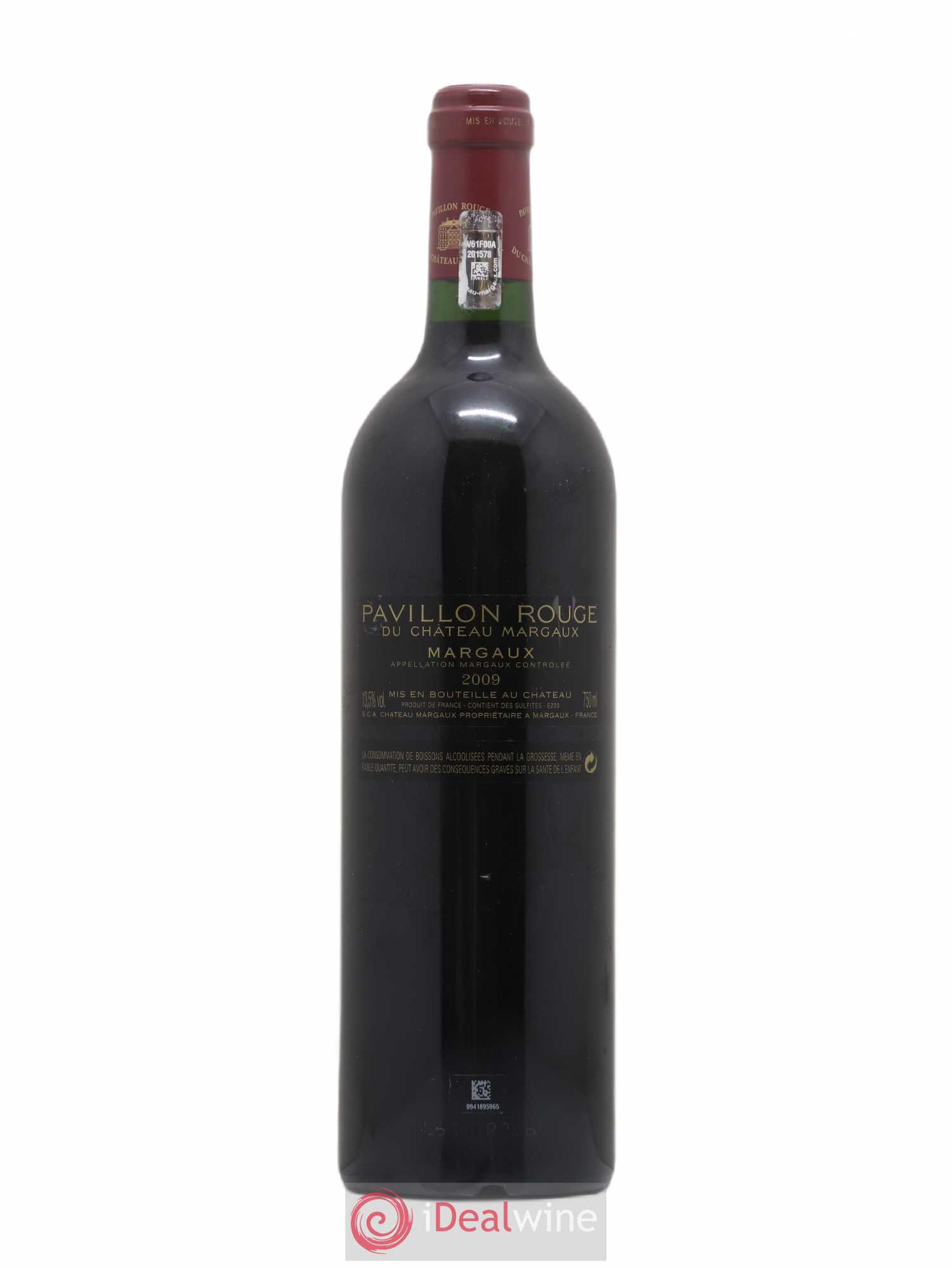 Pavillon Rouge du Château Margaux Second Vin 2009 - Lot de 1 bouteille - 1