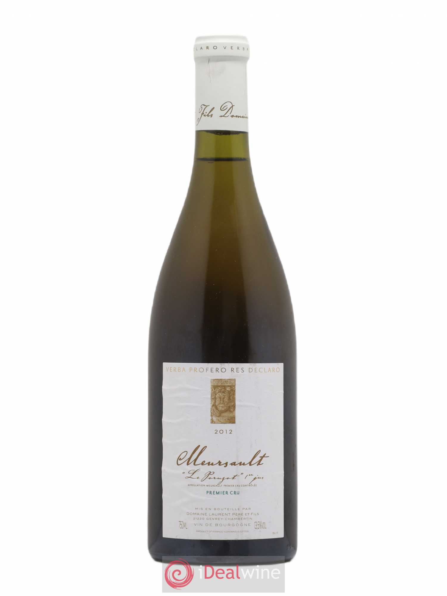 Meursault 1er Cru Poruzots 1er jus Domaine Laurent 2012 - Posten von 1 Flasche - 0