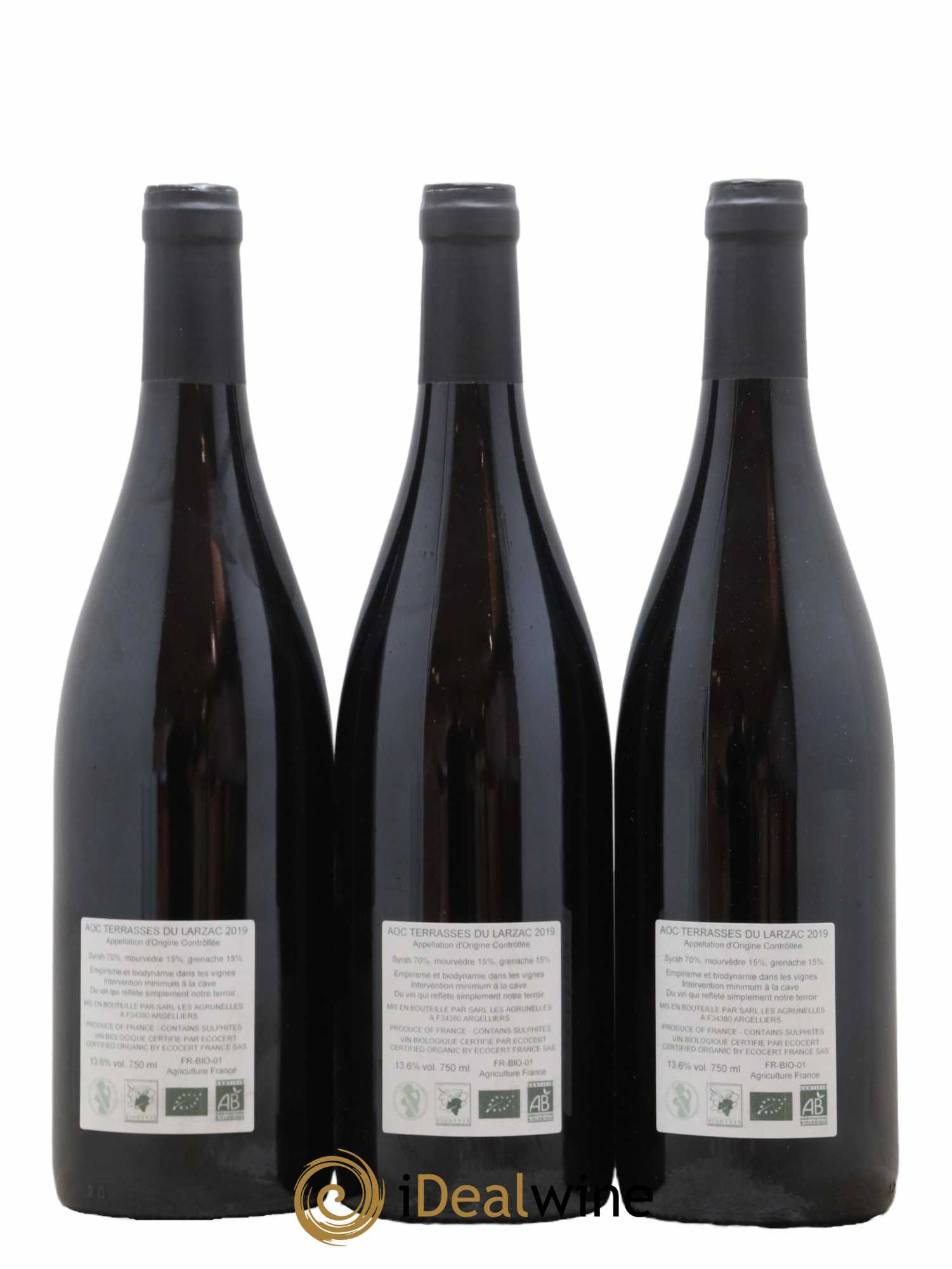 Coteaux du Languedoc Les Hauts de Perry Mas des Agrunelles 2019 - Lot de 3 bouteilles - 1