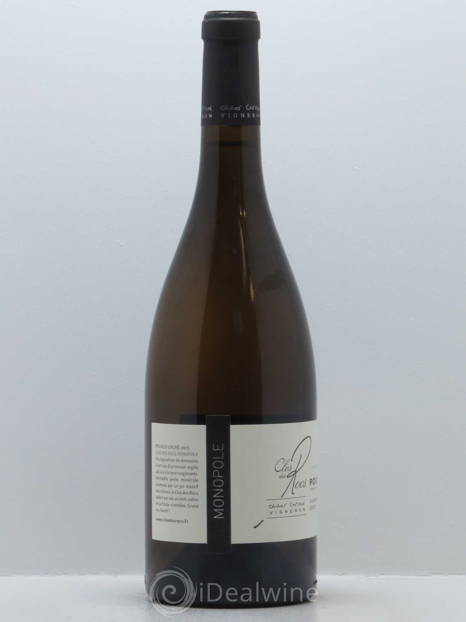 Pouilly-Loché Clos des Rocs - Monopole Le Clos des Rocs (Domaine) 2015 - Lot de 1 bouteille - 1