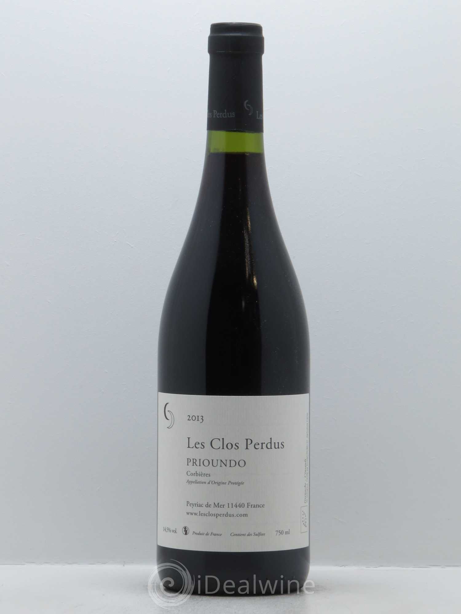 Corbières Les Clos Perdus Prioundo 2013 - Lot de 1 bouteille - 0