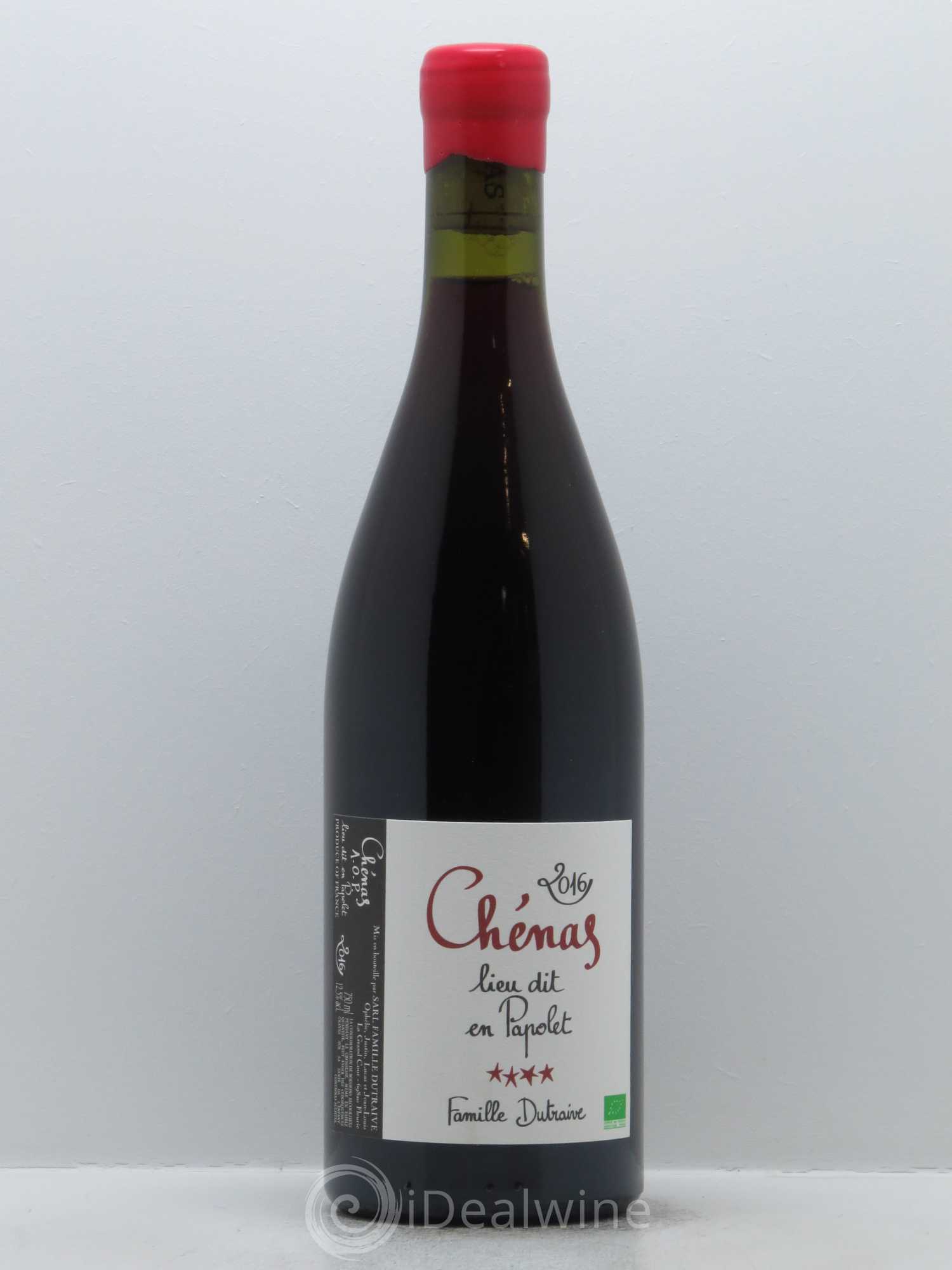 Chénas Lieu-dit en Papolet Famille Dutraive 2016 - Lot de 1 bouteille - 0