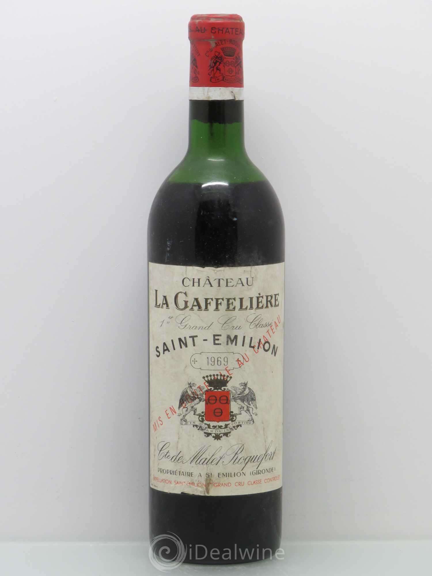 Château la Gaffelière 1er Grand Cru Classé B (sans prix de réserve) 1969 - Lot de 1 bouteille - 0