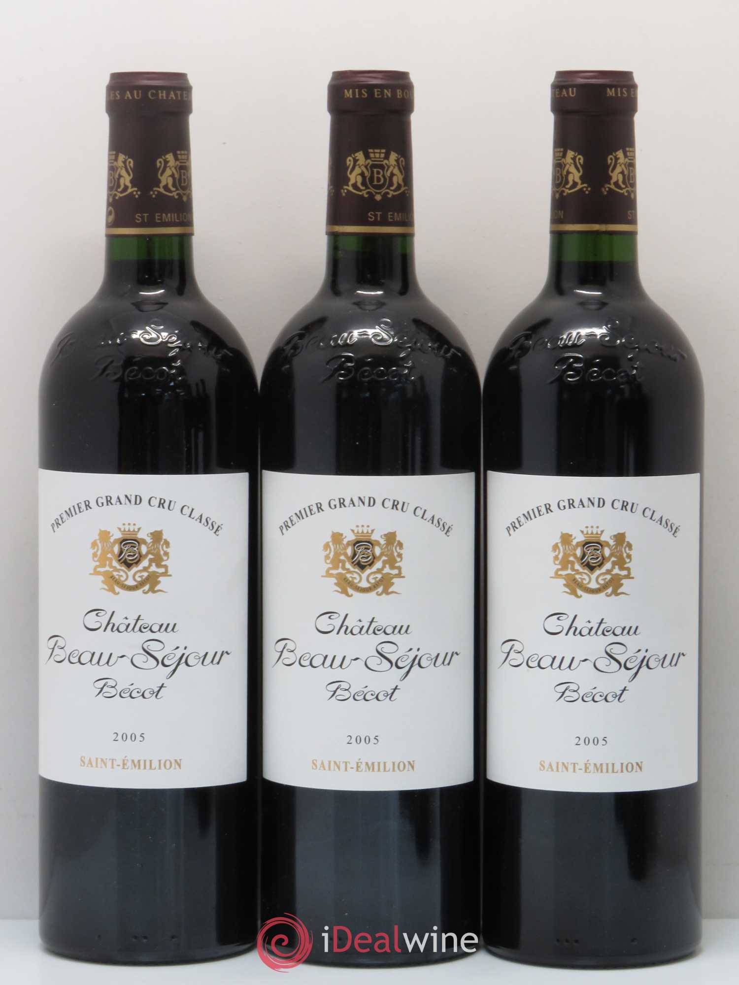 Château Beau-Séjour Bécot 1er Grand Cru Classé B 2005 - Lot de 6 bouteilles - 1