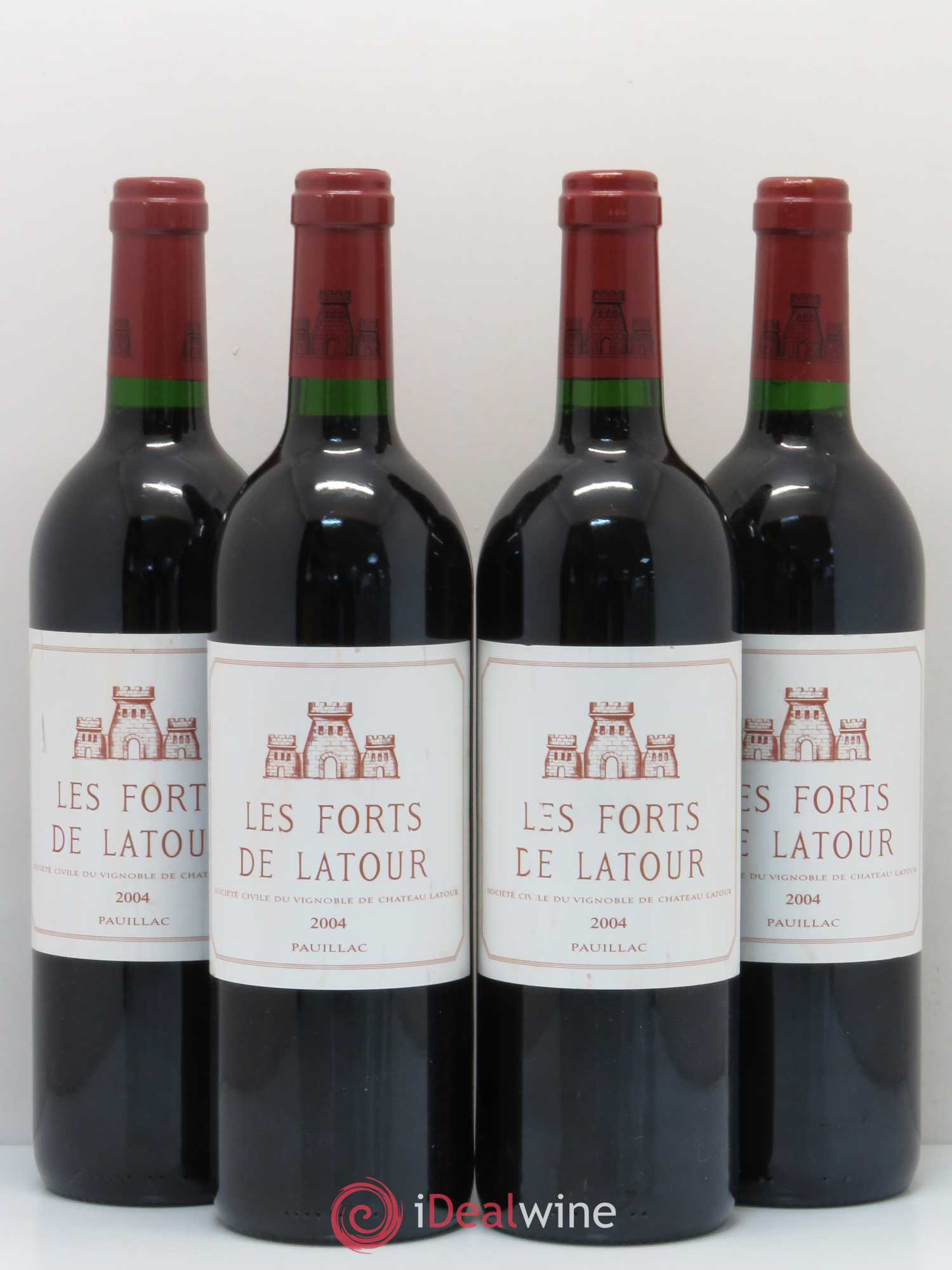 Les Forts de Latour Second Vin 2004 - Lot de 4 bouteilles - 0