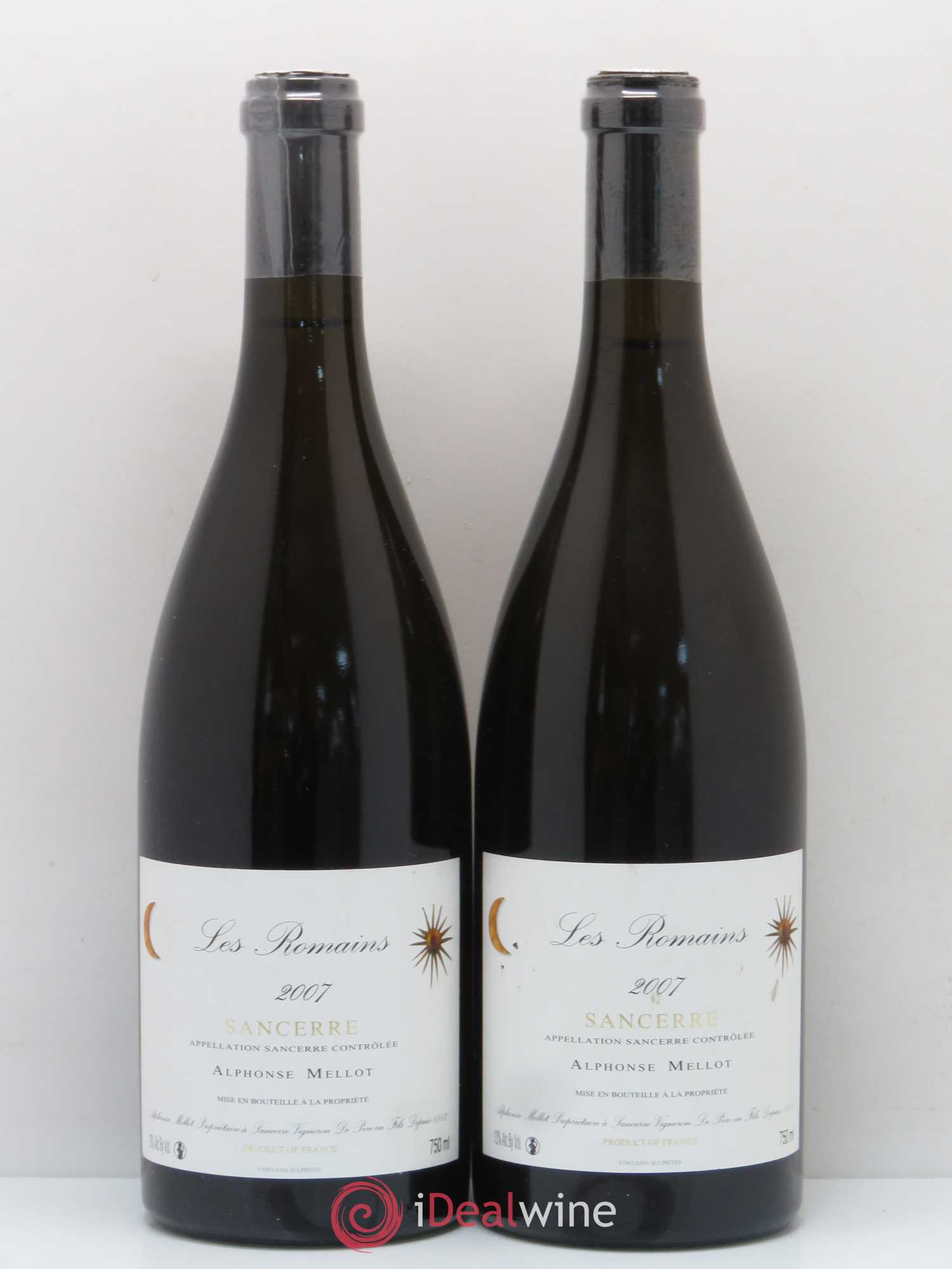Sancerre Les Romains Alphonse Mellot 2007 - Lot de 2 bouteilles - 0