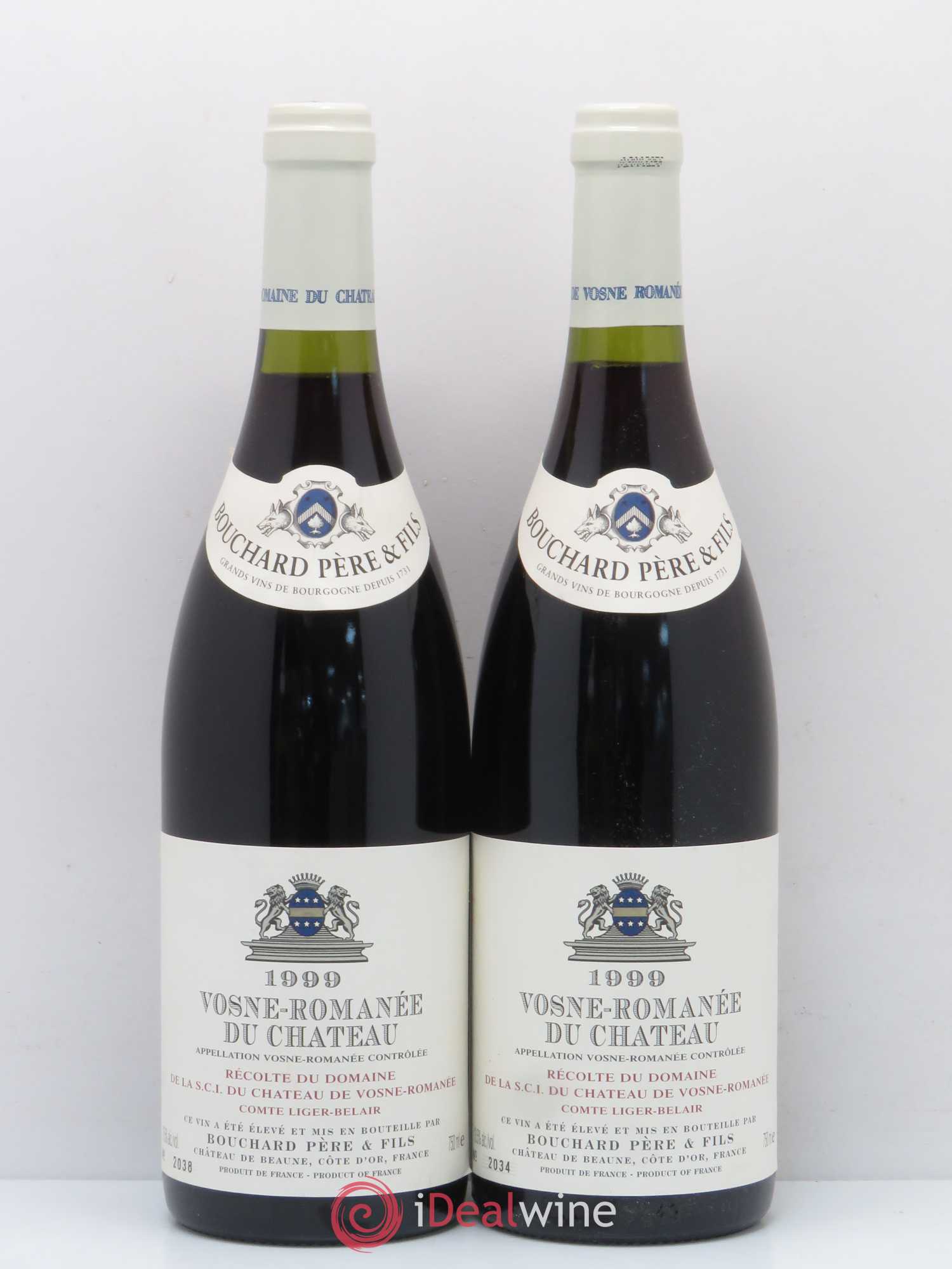 Vosne-Romanée Bouchard Père & Fils du Chateau Comte Liger Belair 1999 - Posten von 2 Flaschen - 0