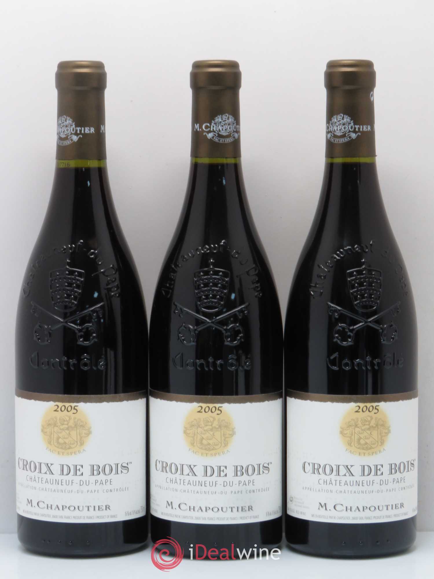 Châteauneuf-du-Pape Croix de Bois Chapoutier 2005 - Lot de 6 bouteilles - 1