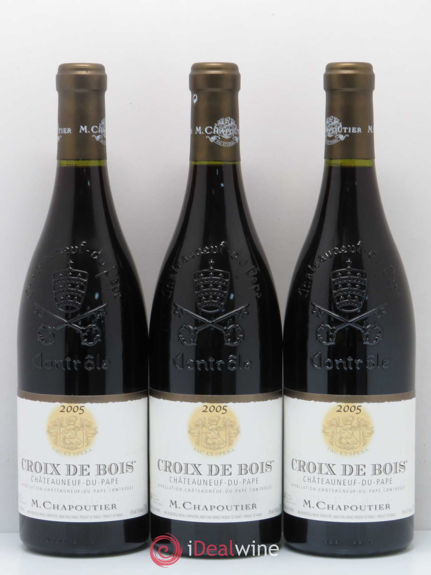 Châteauneuf-du-Pape Croix de Bois Chapoutier 2005 - Lot de 6 bouteilles - 2
