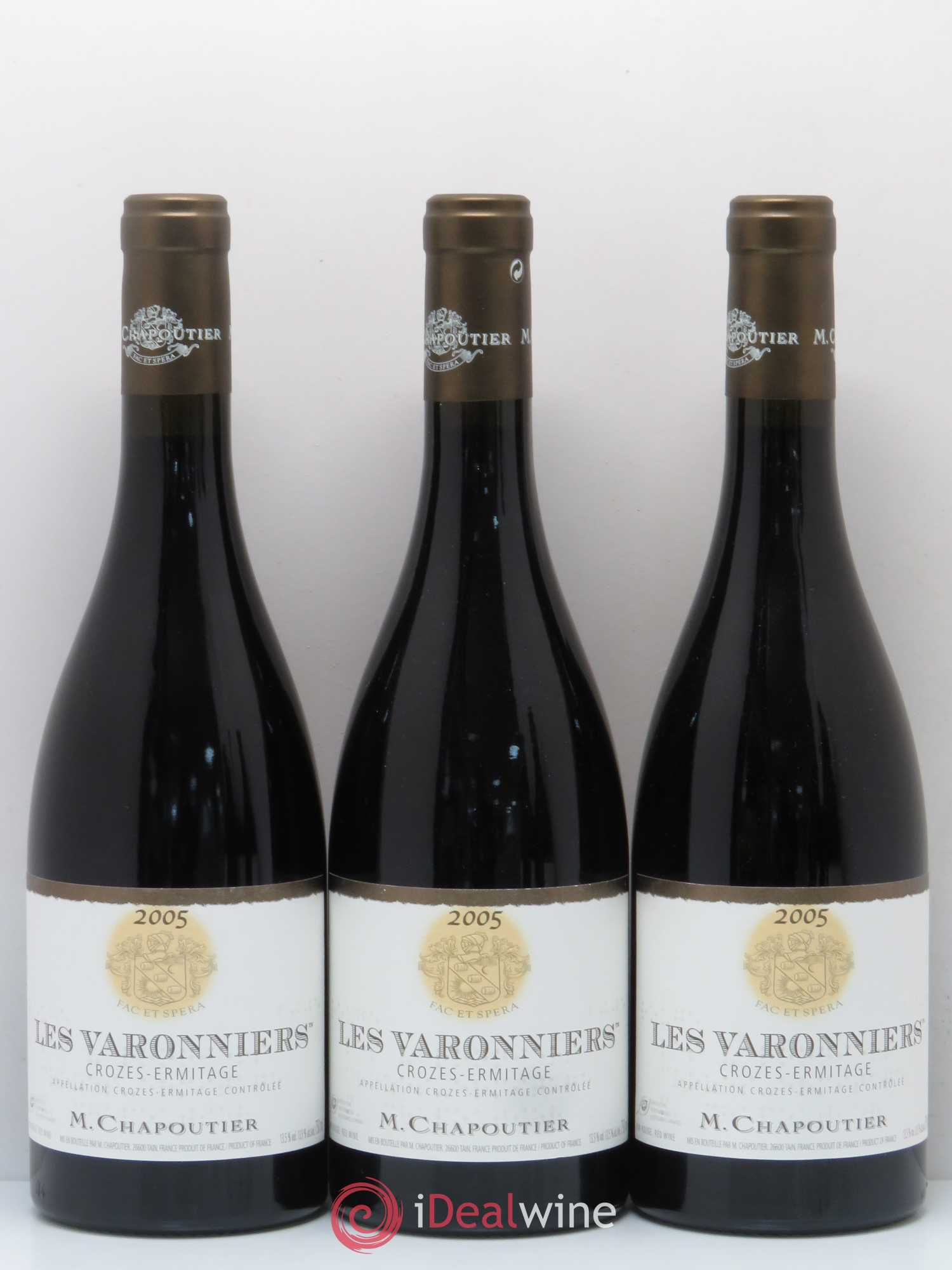 Crozes-Hermitage Les Varonniers Chapoutier 2005 - Lot de 5 bouteilles - 1