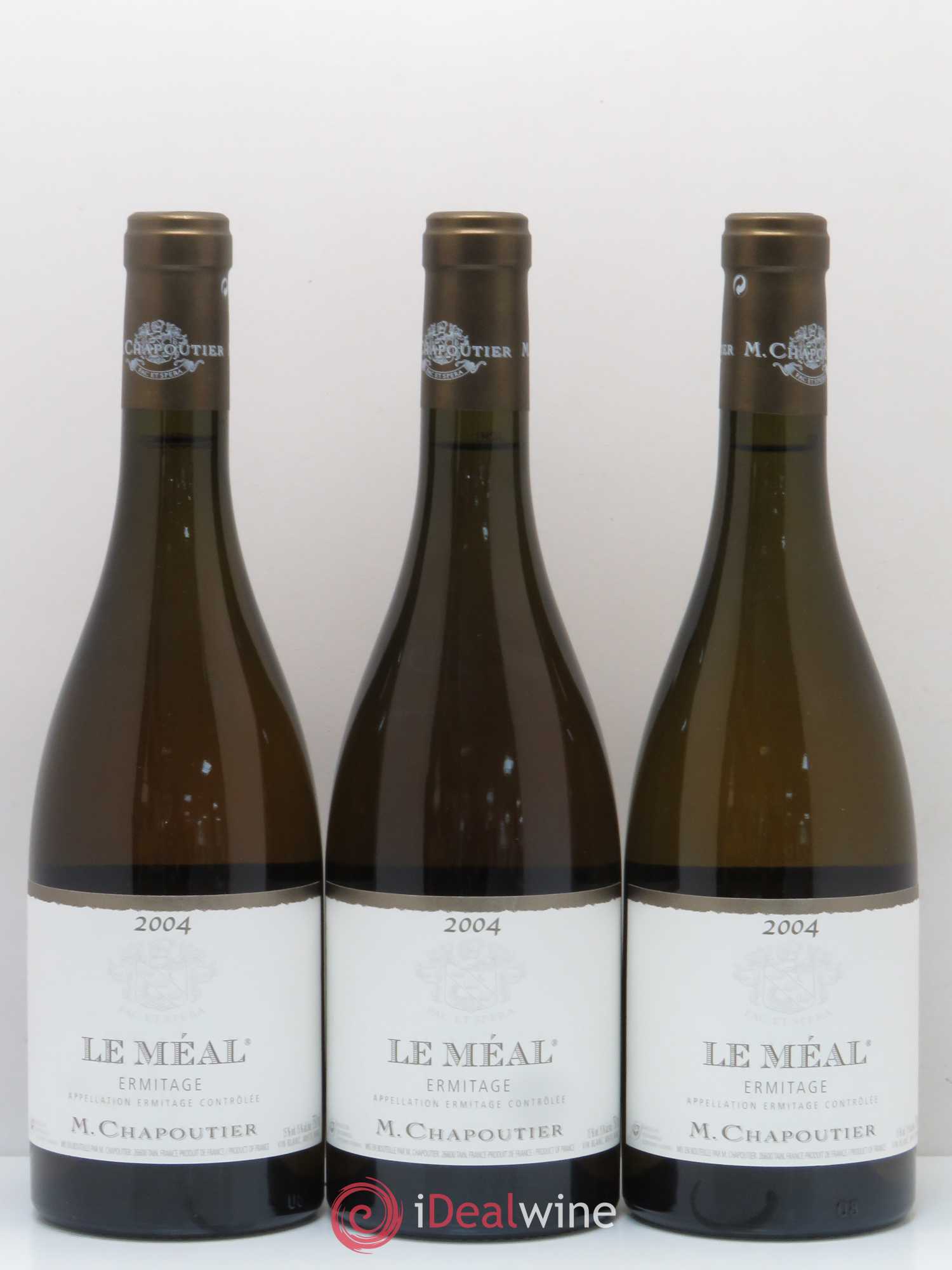 Hermitage Ermitage Le Méal Chapoutier 2004 - Lot de 3 bouteilles - 0