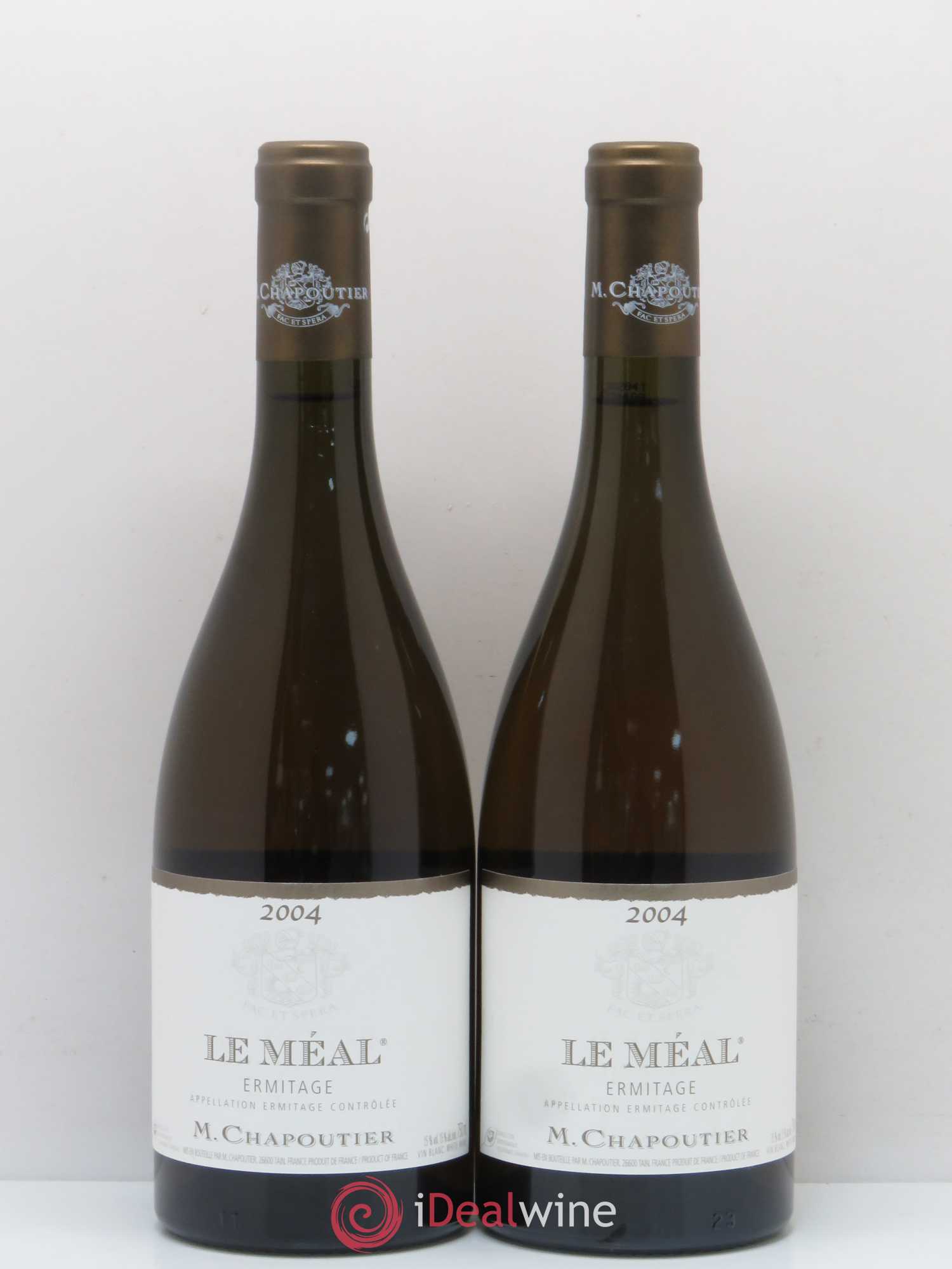 Hermitage Ermitage Le Méal Chapoutier 2004 - Lot de 2 bouteilles - 0