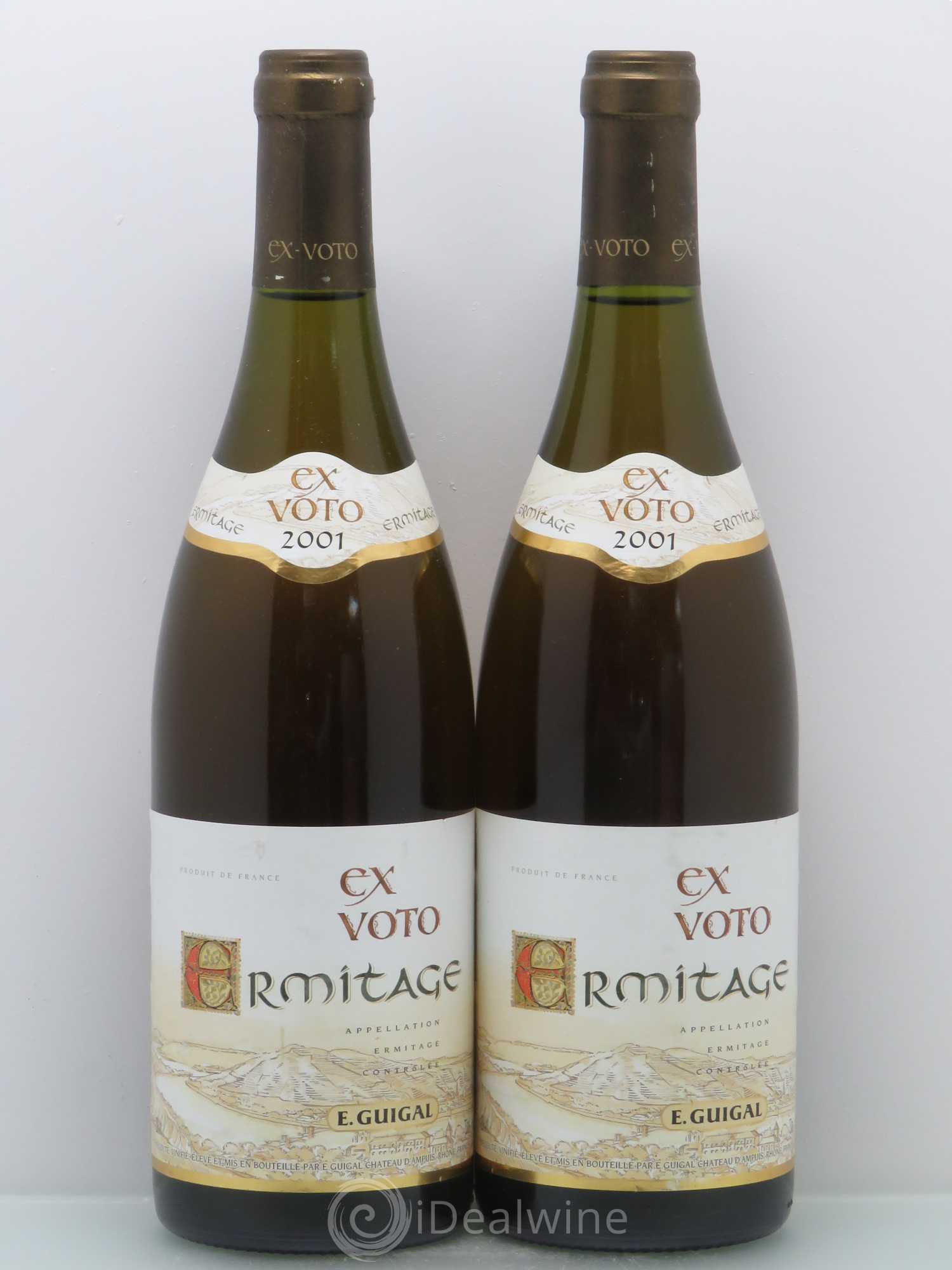Ermitage Ex Voto Guigal 2001 - Lot de 2 bouteilles - 0