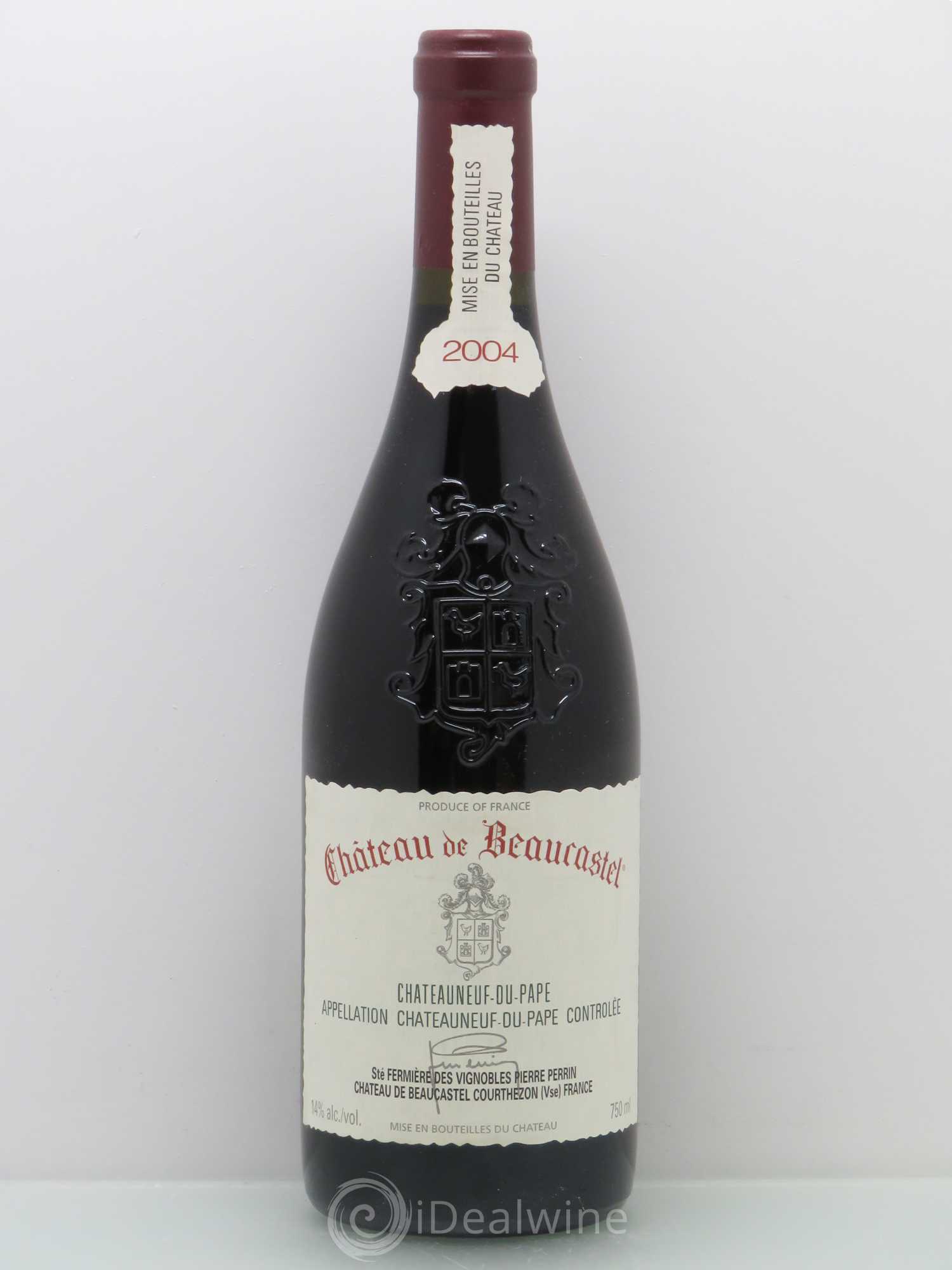 Châteauneuf-du-Pape Château de Beaucastel Famille Perrin 2004 - Lot de 1 bouteille - 0