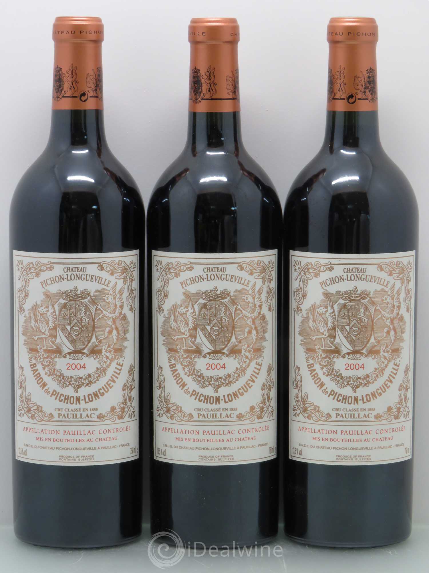 Pichon Longueville Baron 2ème Grand Cru Classé 2004 - Lot de 12 bouteilles - 2