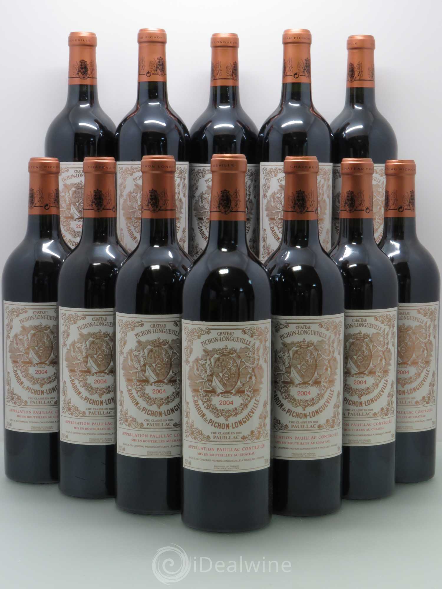 Pichon Longueville Baron 2ème Grand Cru Classé 2004 - Lot de 12 bouteilles - 0