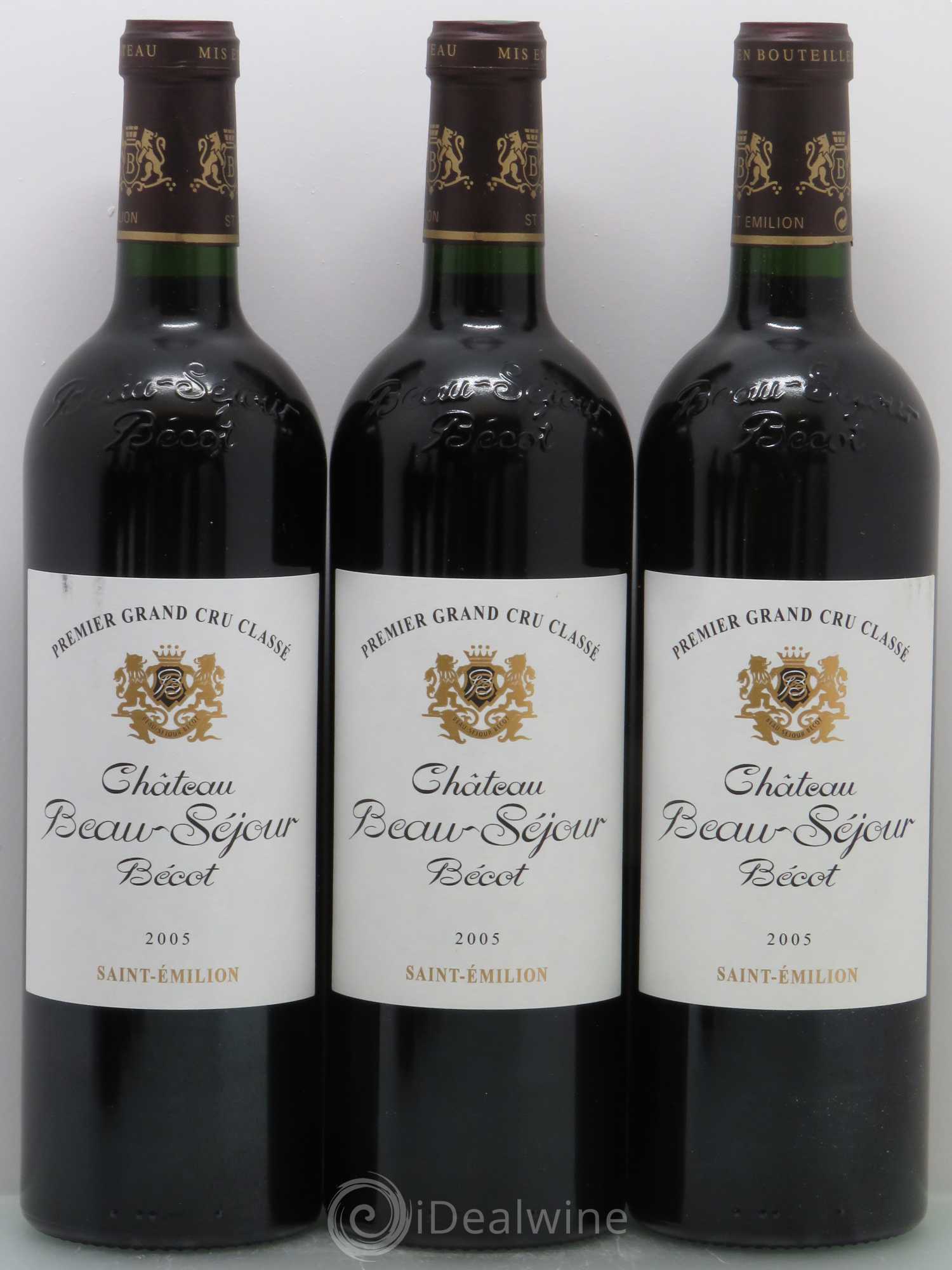 Château Beau-Séjour Bécot 1er Grand Cru Classé B 2005 - Lot de 12 bouteilles - 1