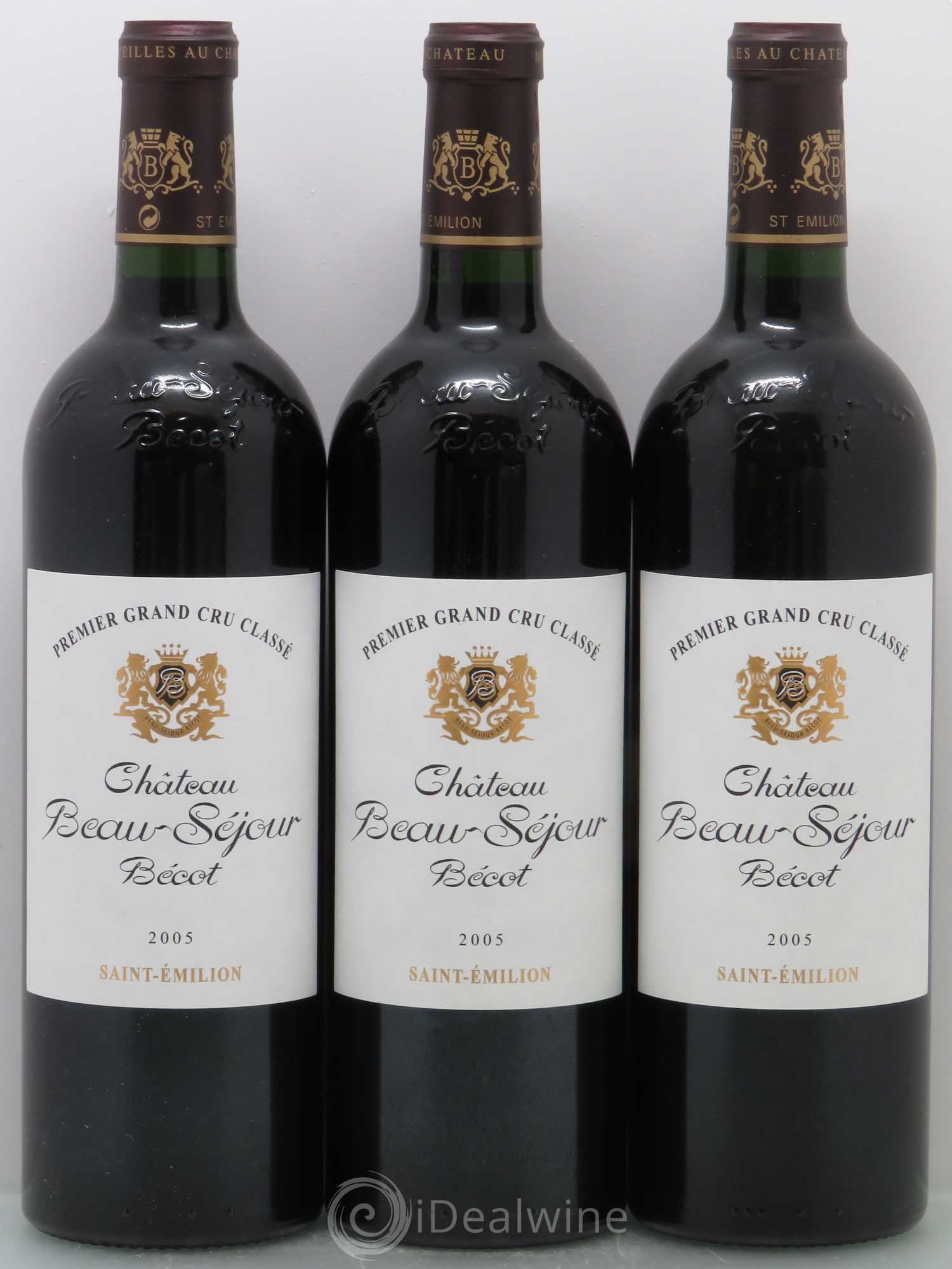 Château Beau-Séjour Bécot 1er Grand Cru Classé B 2005 - Lot de 12 bouteilles - 2