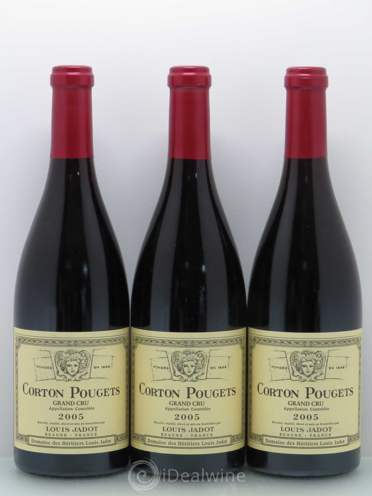 Corton Grand Cru Pougets Maison Louis Jadot 2005 - Lot de 3 bouteilles - 0