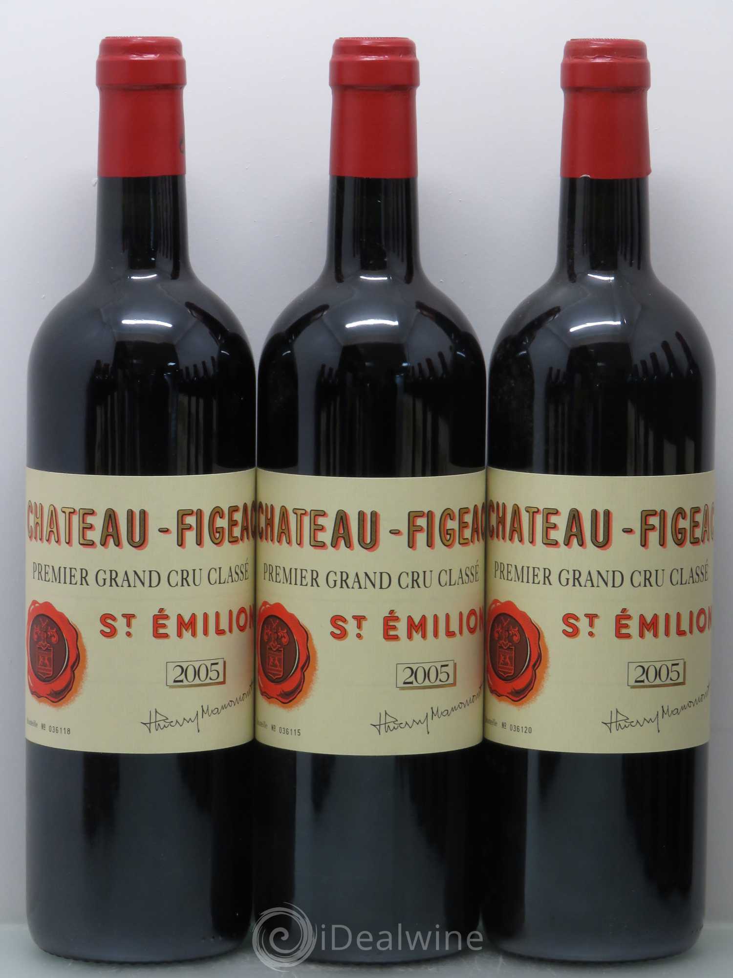 Château Figeac 1er Grand Cru Classé A 2005 - Lot de 12 bouteilles - 1