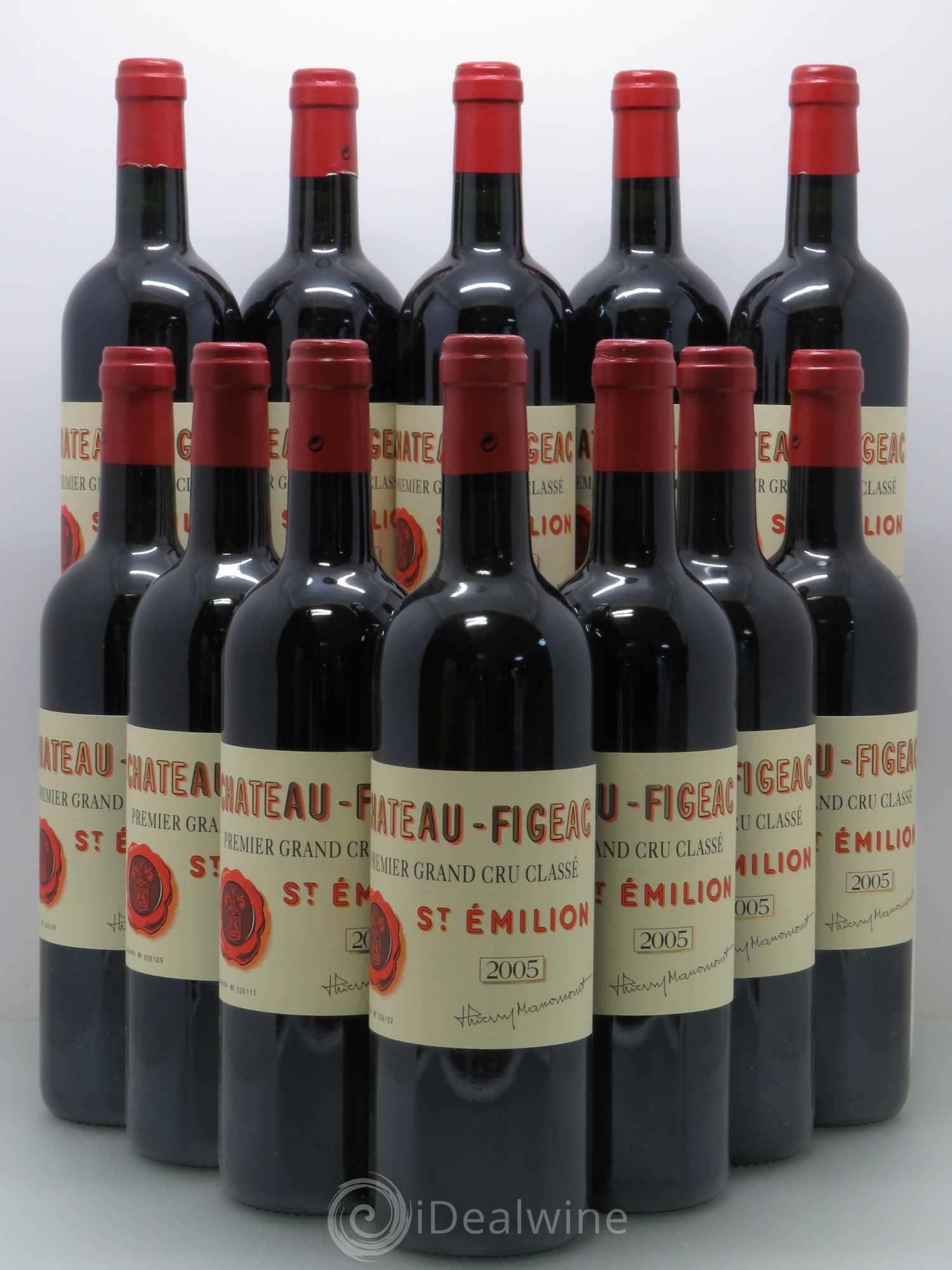 Château Figeac 1er Grand Cru Classé A 2005 - Lot de 12 bouteilles - 0