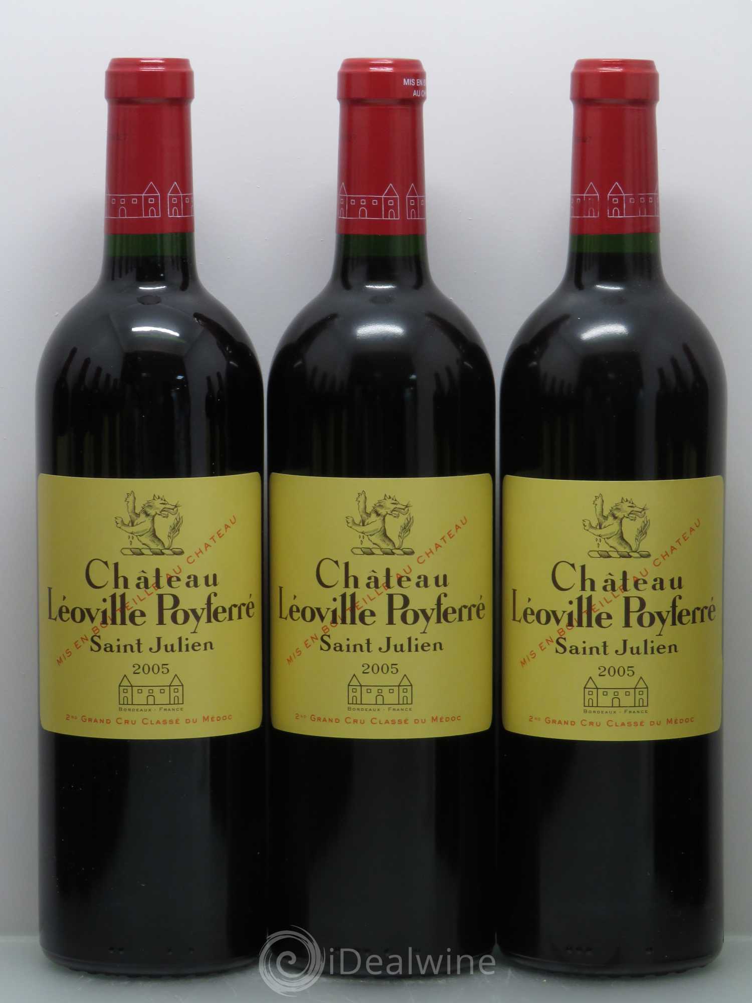 Château Léoville Poyferré 2ème Grand Cru Classé 2005 - Lot de 12 bouteilles - 1