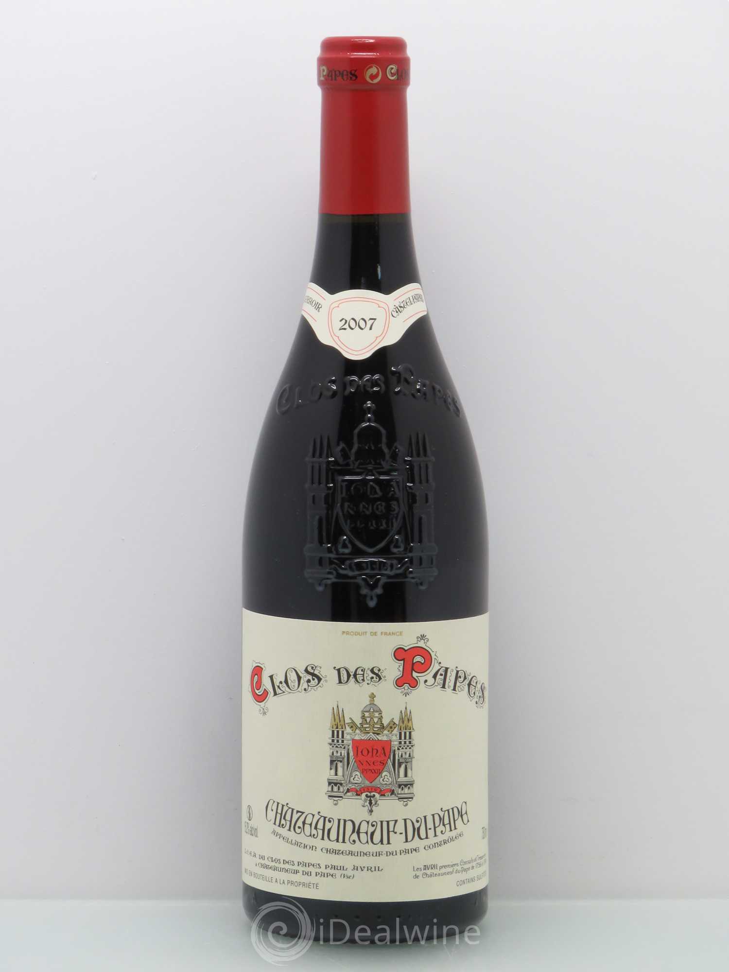 Châteauneuf-du-Pape Clos des Papes - Paul Avril 2007 - Lot de 1 bouteille - 0
