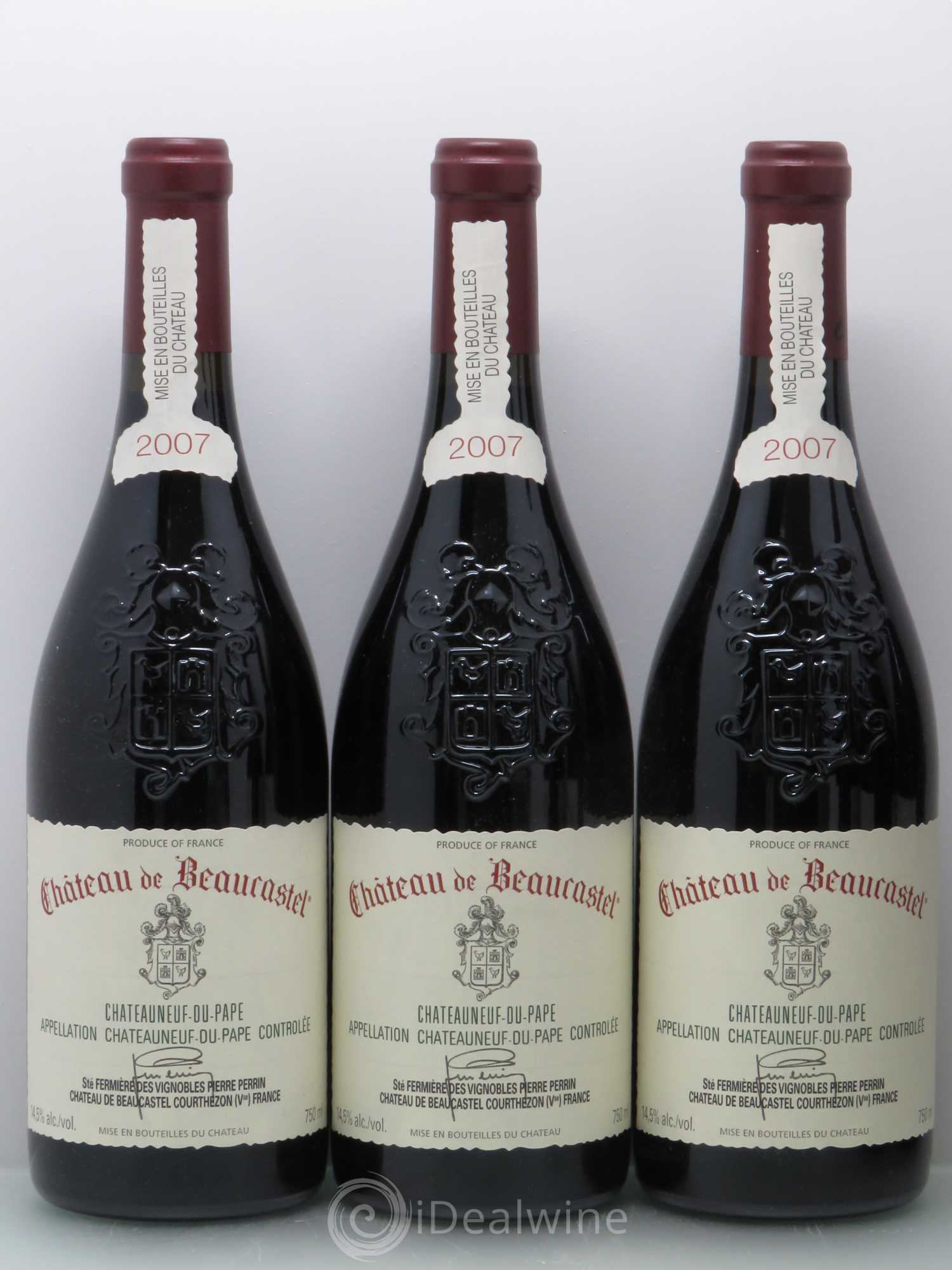 Châteauneuf-du-Pape Château de Beaucastel Famille Perrin 2007 - Lot de 6 bouteilles - 1