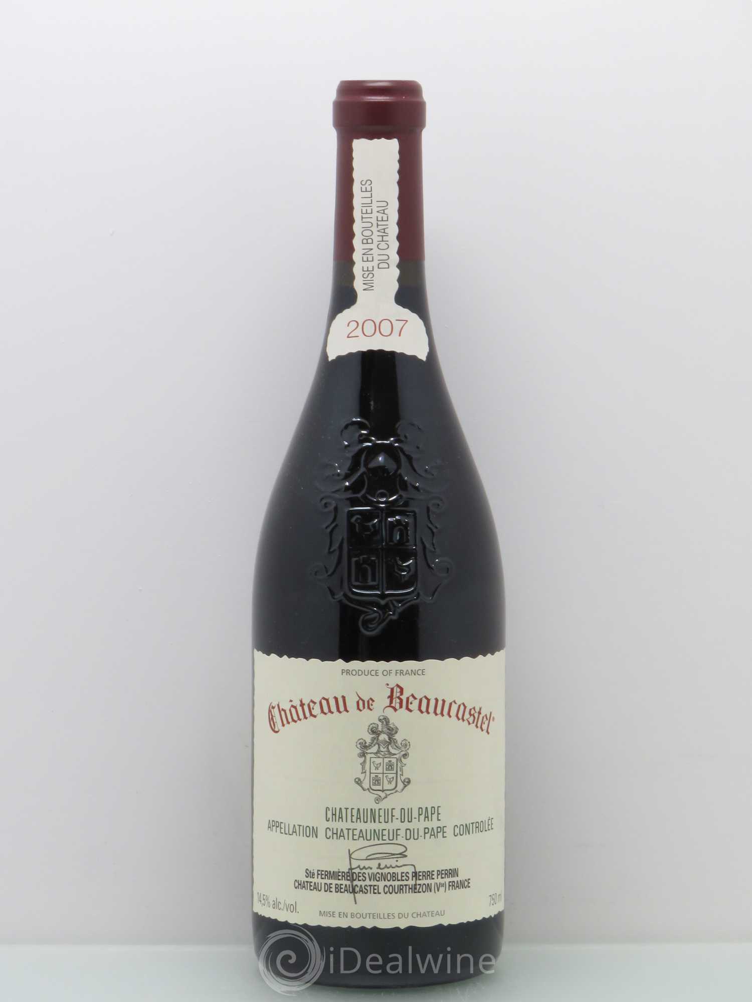 Châteauneuf-du-Pape Château de Beaucastel Famille Perrin 2007 - Lot de 1 bouteille - 0