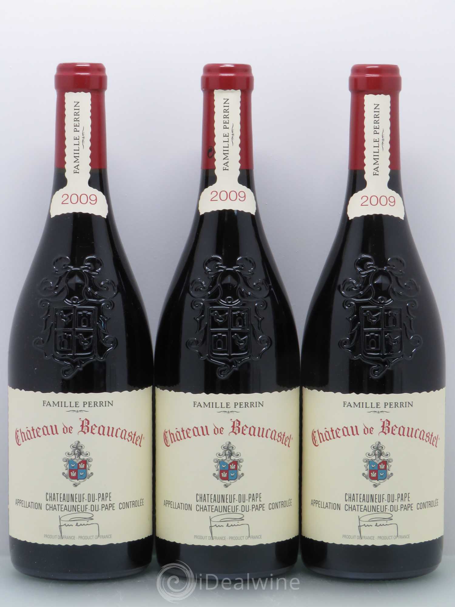 Châteauneuf-du-Pape Château de Beaucastel Famille Perrin 2009 - Lot de 3 bouteilles - 0