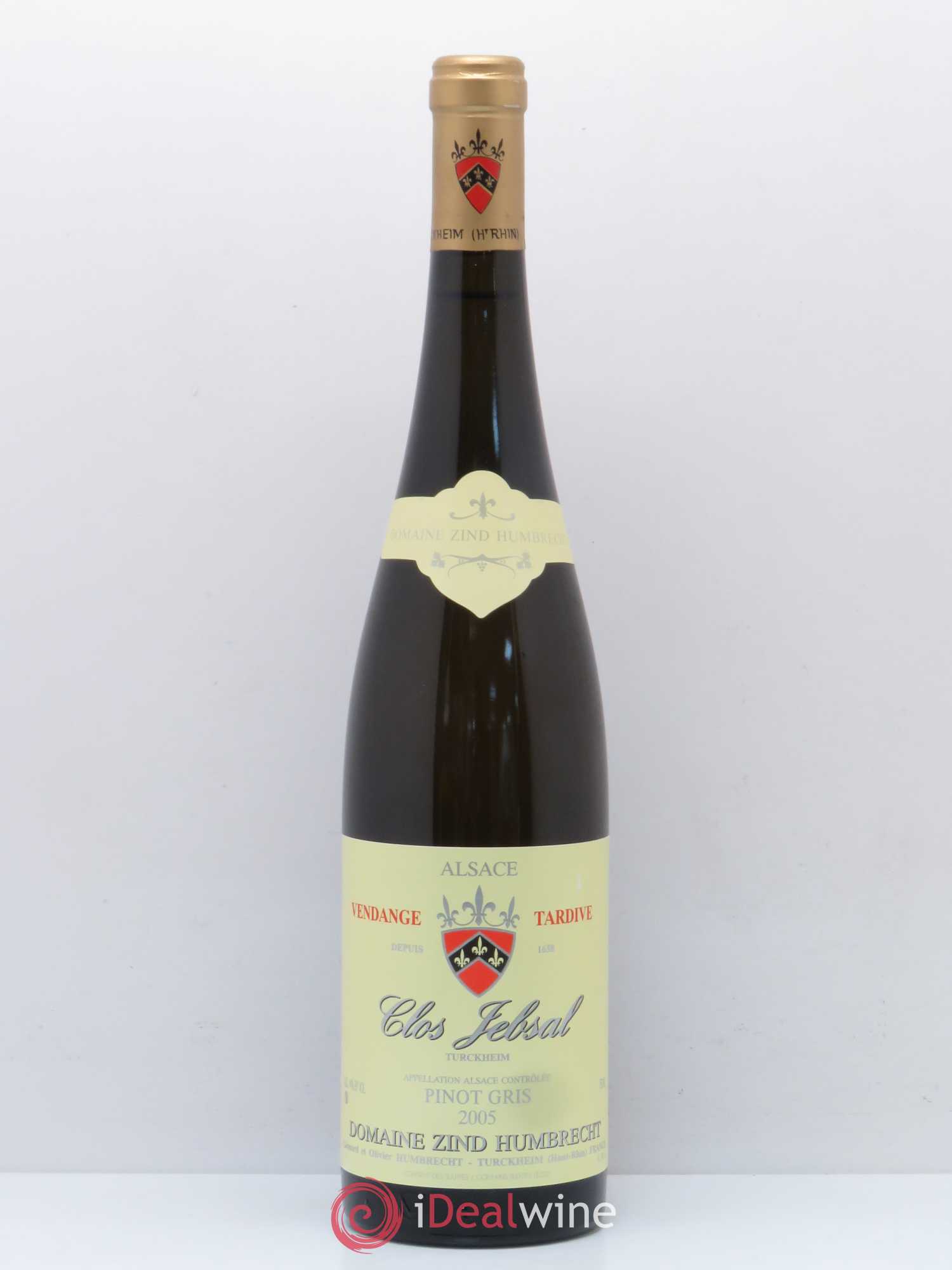 Alsace Pinot Gris Clos Jebsal Vendanges Tardives Zind-Humbrecht (Domaine) 2005 - Lot de 1 bouteille - 0