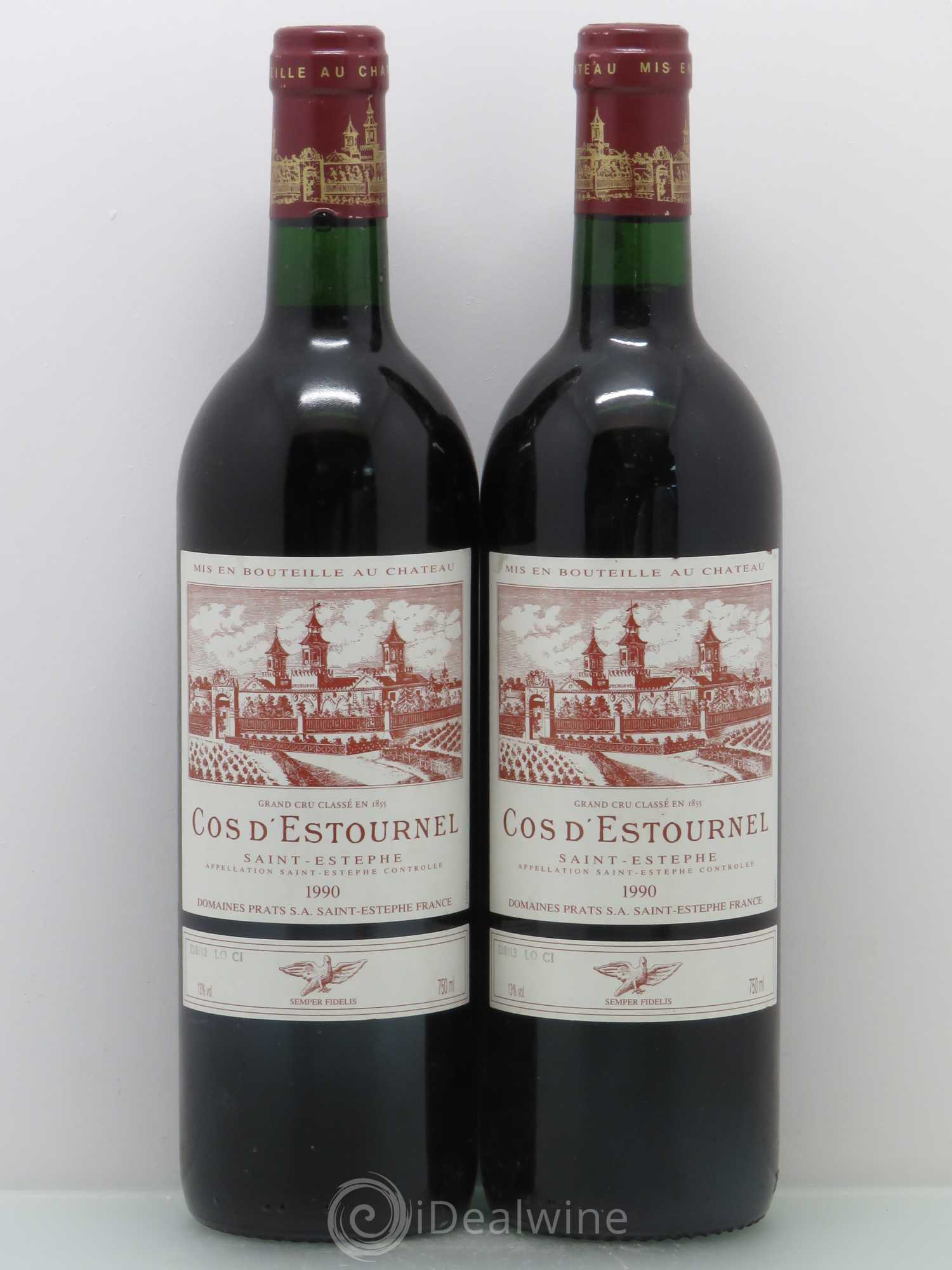 Cos d'Estournel 2ème Grand Cru Classé 1990 - Lot de 2 bouteilles - 0