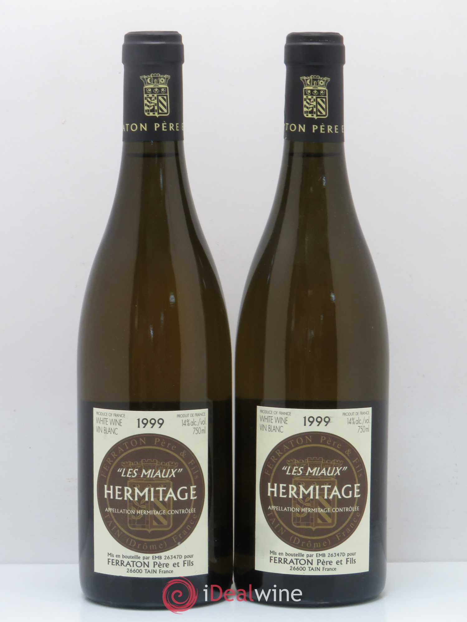 Hermitage Les Miaux Ferraton Père et Fils (Domaine) 1999 - Lot de 2 bouteilles - 0