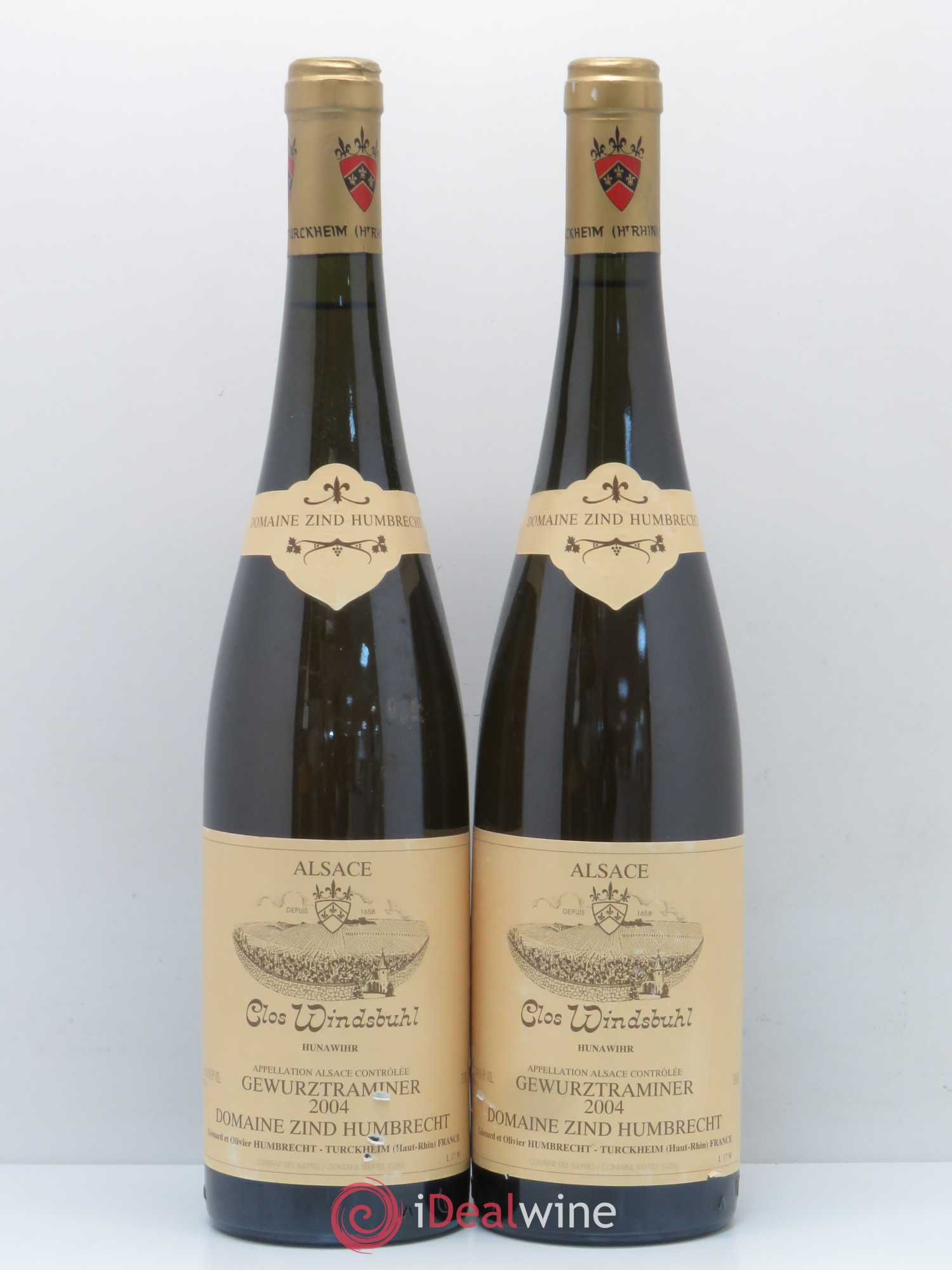 Alsace Gewurztraminer Clos Windsbuhl Zind-Humbrecht (Domaine) 2004 - Lot de 2 bouteilles - 0