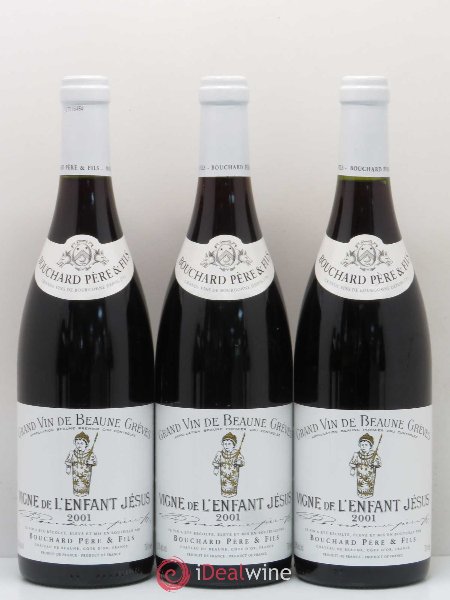 Beaune 1er Cru Grèves - Vigne de l'Enfant Jésus Bouchard Père & Fils 2001 - Lot de 6 bouteilles - 2