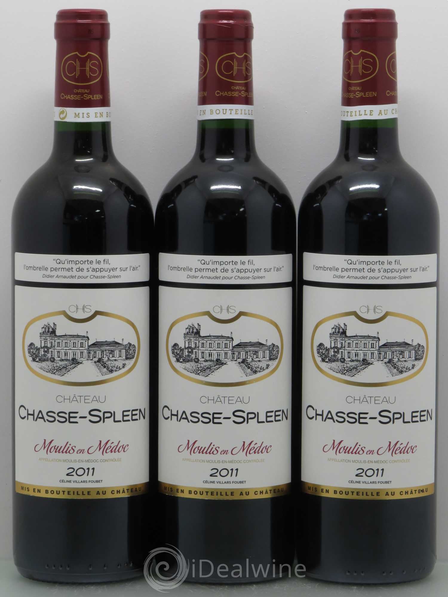 Château Chasse Spleen 2011 - Lot de 5 bouteilles - 1